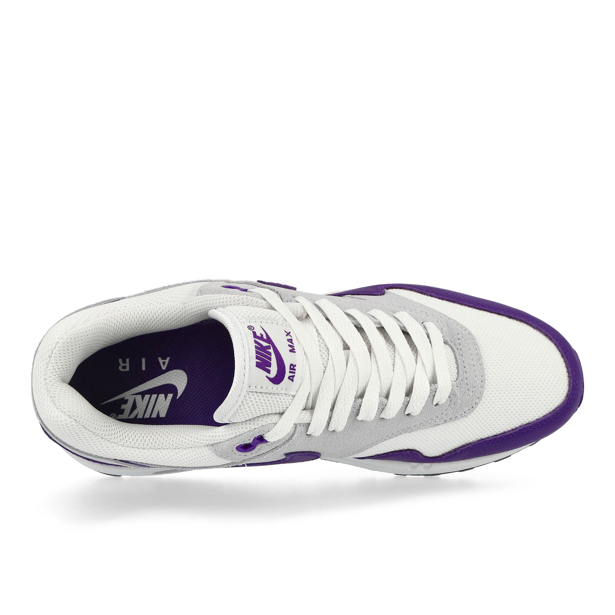 Nike Air Max 1 SC White / Field Purple - Football Grey - Black Low Top Sneakers Detailfoto | Overkill