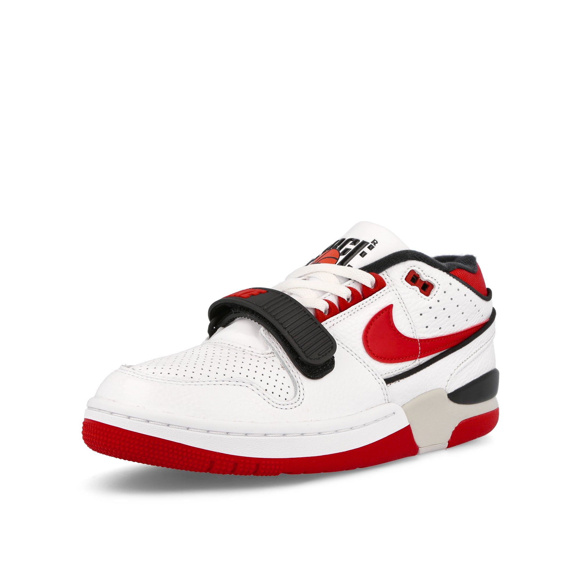 Nike Air Alpha Force 88 White-University Red - Black - Neutral Grey Low Top Sneakers Close Up | Overkill