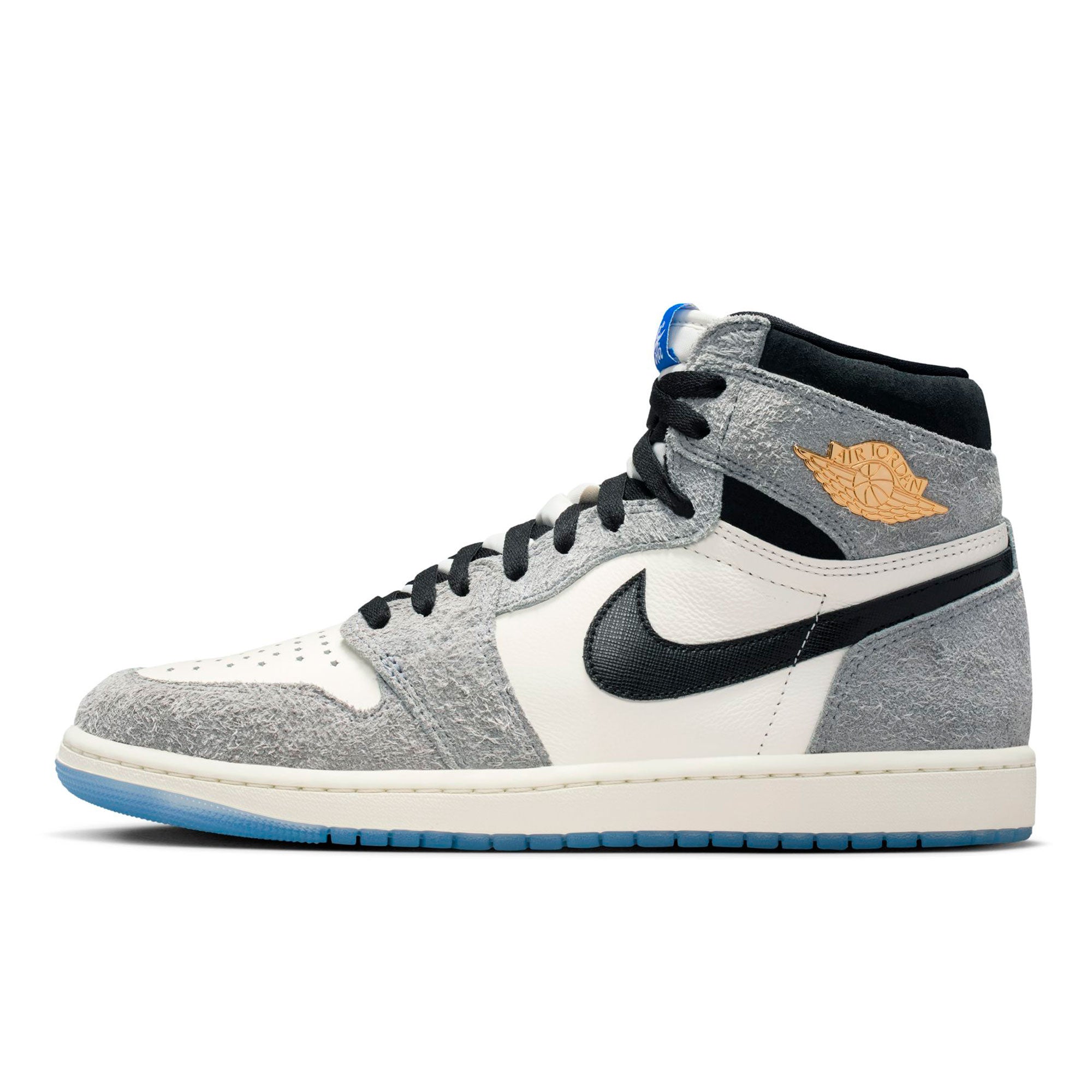 Air Jordan 1 Retro High OG Cool Grey / Black - Sail - Game Royal High Top Sneakers DZ5485 003 | Overkill