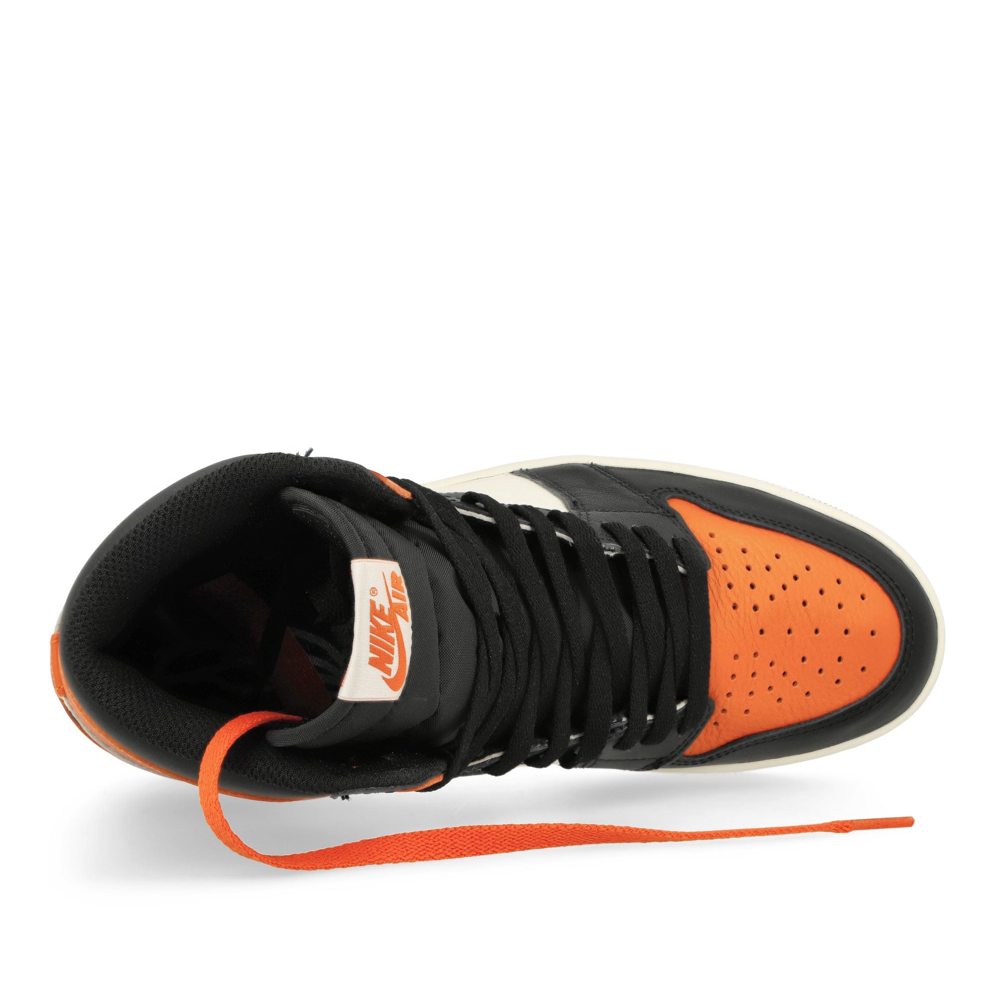 Air Jordan 1 Retro High OG Shattered Backboard Black / Black - Sail - Starfish High Top Sneaker DZ5485 008 Detailfoto | Overkill