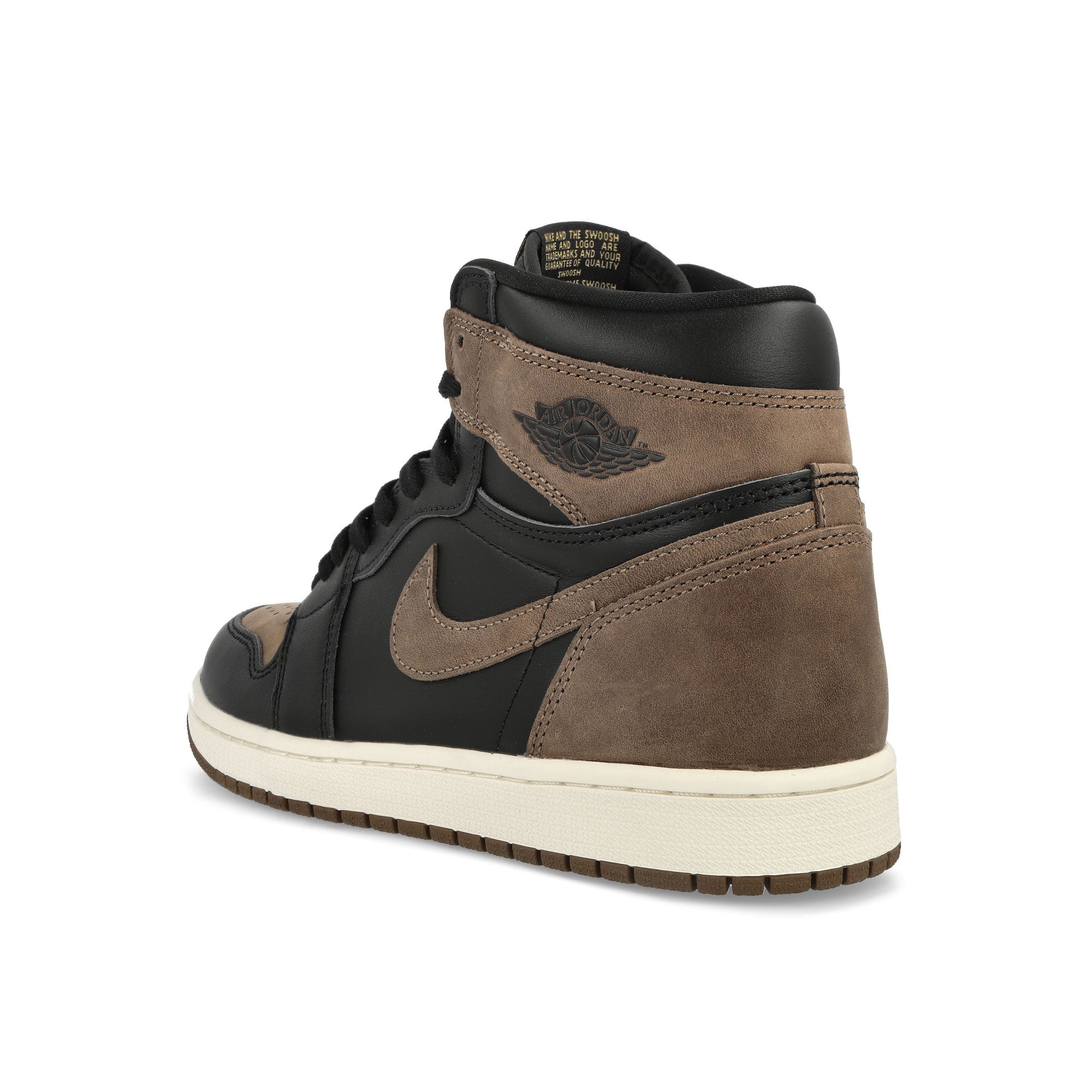 Jordan Air Jordan 1 Retro High OG Black / Metallic Gold - Palomino - Sail High Top Sneakers Material | Overkill
