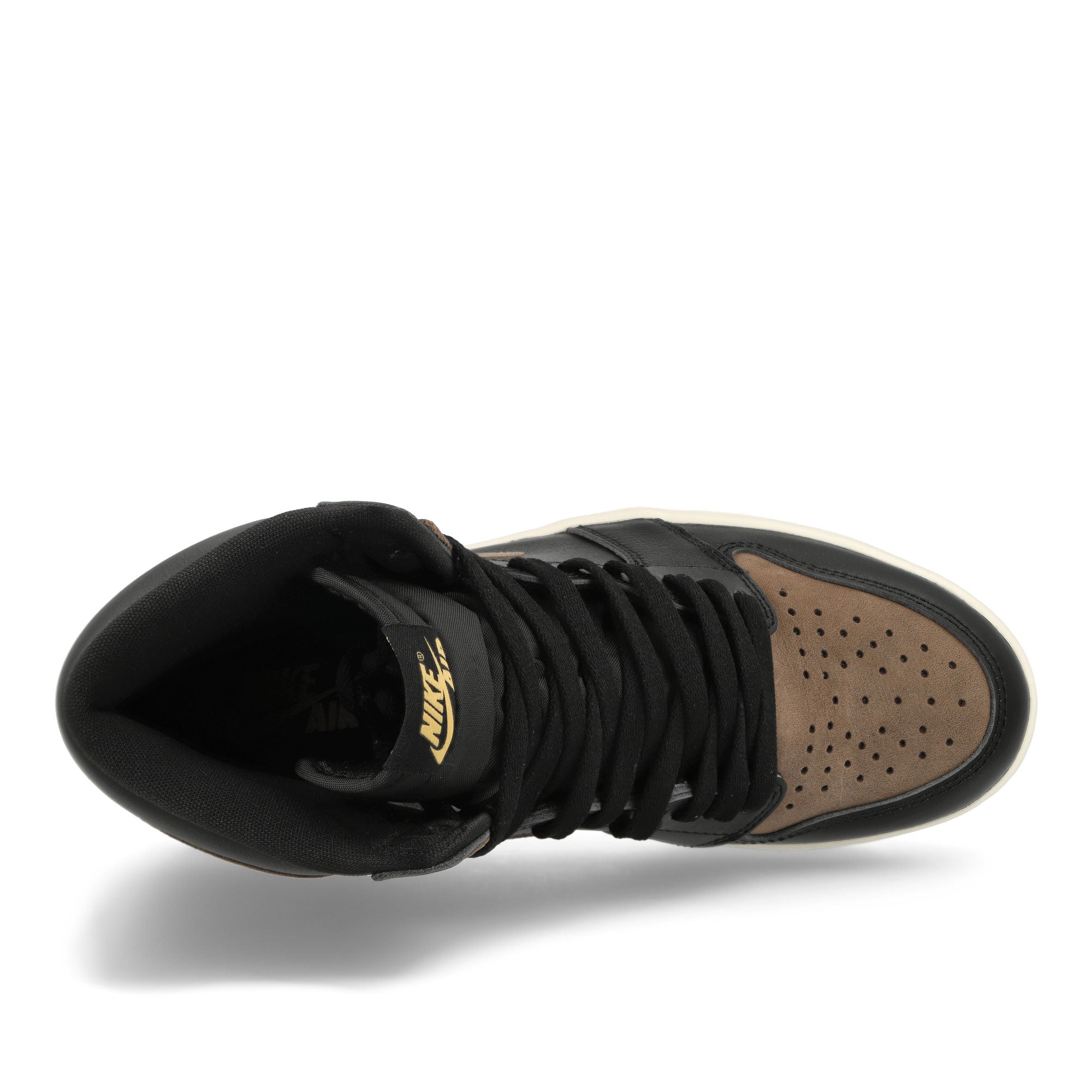 Jordan Air Jordan 1 Retro High OG Black / Metallic Gold - Palomino - Sail High Top Sneakers Detailfoto | Overkill