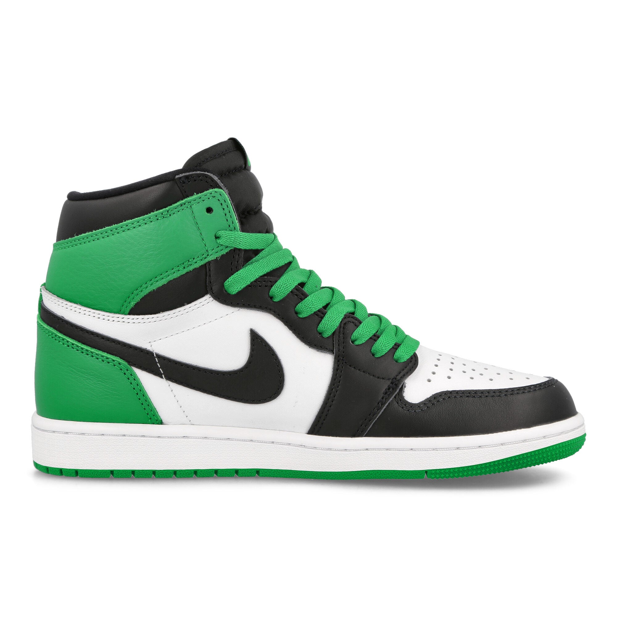 Jordan Air Jordan 1 Retro High OG Black / Lucky Green - White High Top Sneakers Silhouette | Overkill