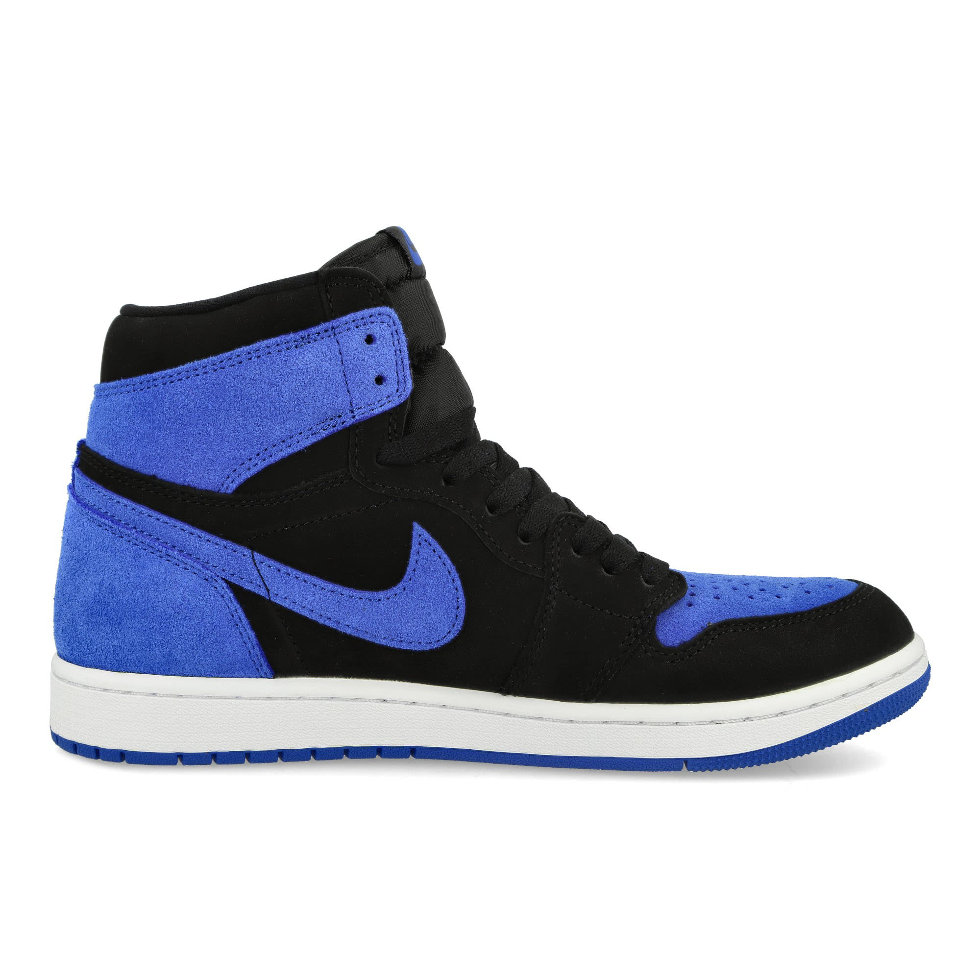 Jordan Air Jordan 1 Retro High OG Black / Royal Blue - White - Royal Blue High Top Sneakers Silhouette | Overkill
