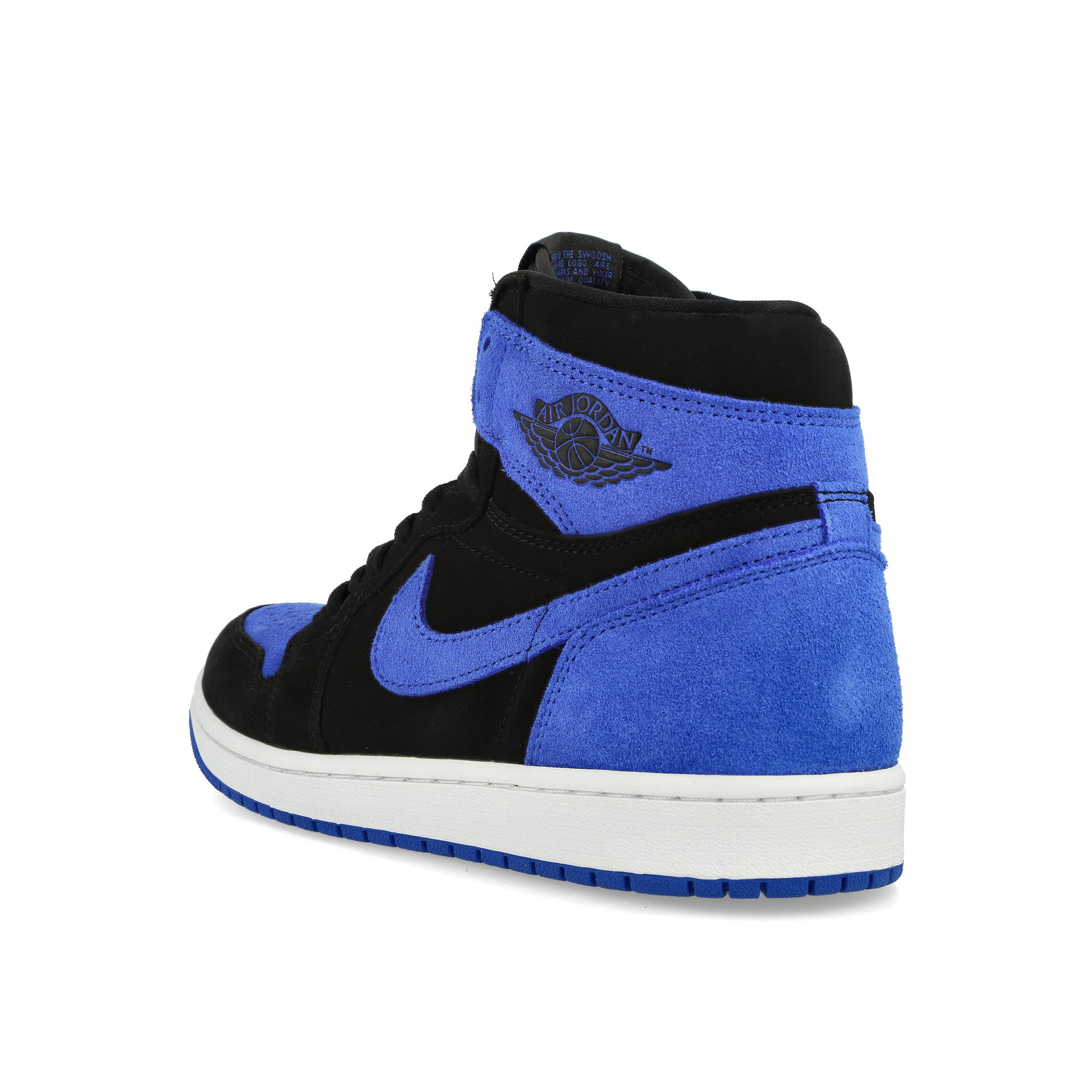 Jordan Air Jordan 1 Retro High OG Black / Royal Blue - White - Royal Blue High Top Sneakers Material | Overkill