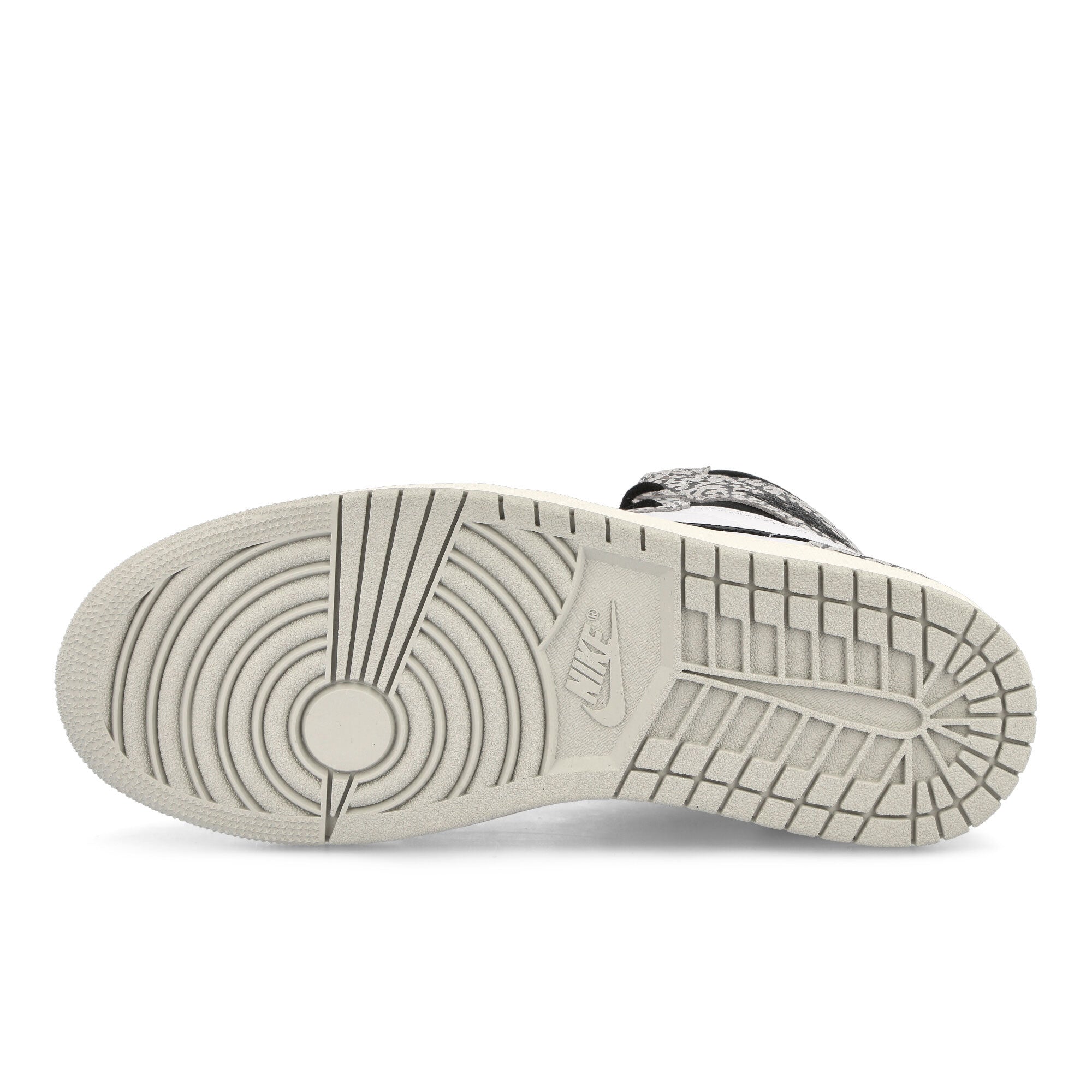 Jordan Air Jordan 1 Retro High OG Tech Grey / Muslin - Black - White High Top Sneakers Detail View 1 | Overkill