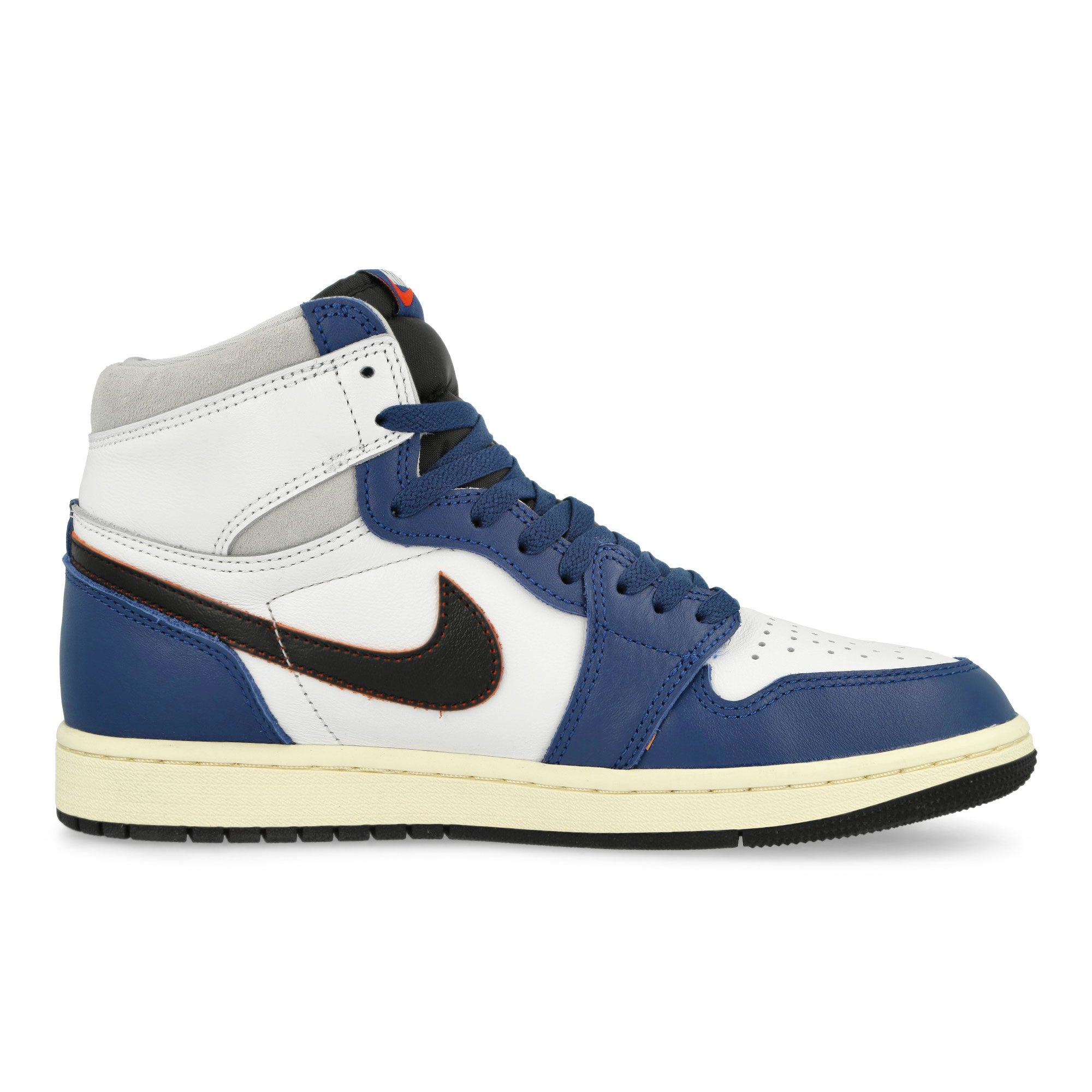 Jordan Air Jordan 1 Retro High OG White / Black-Neutral Grey-Deep Royal Blue High Top Sneakers Silhouette | Overkill