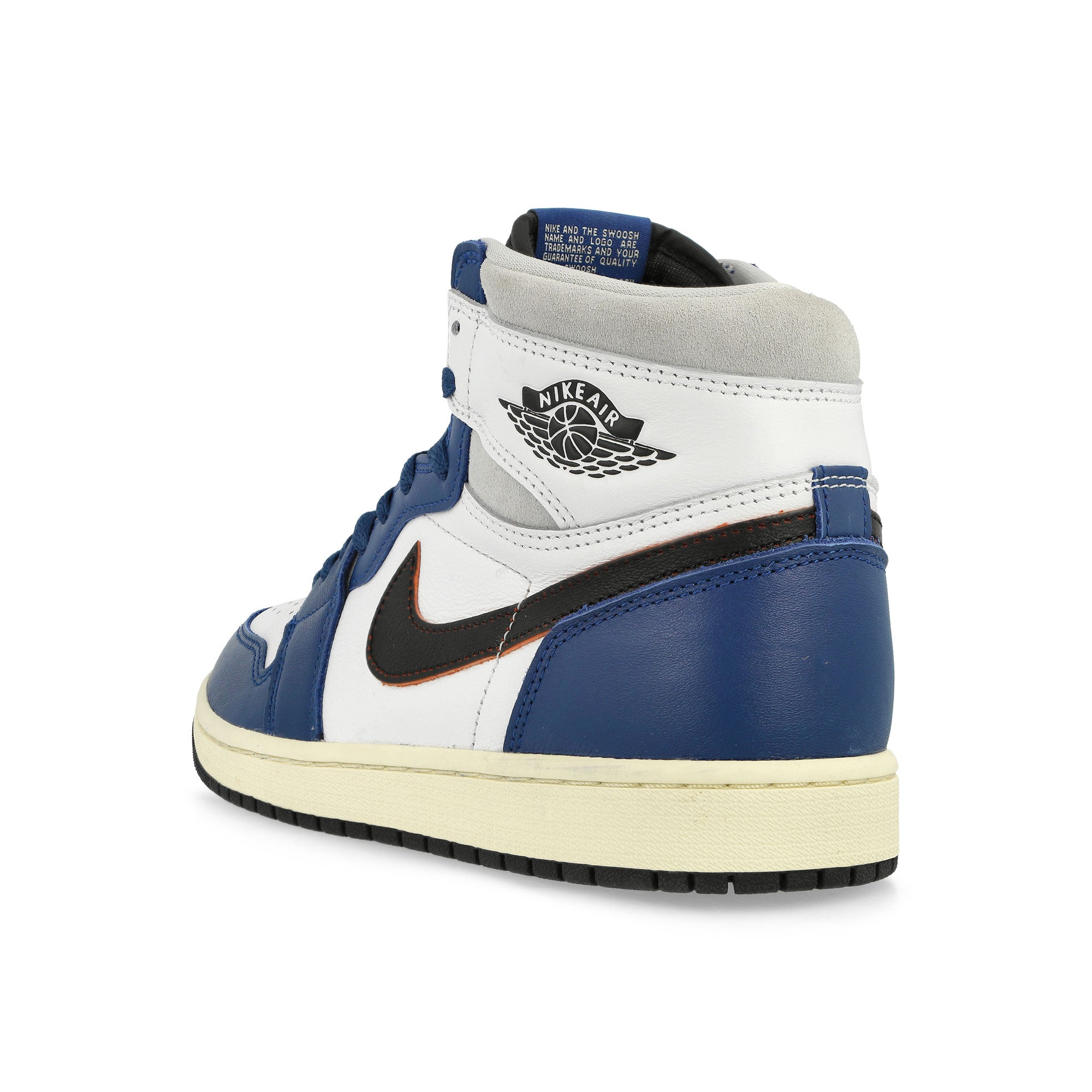 Jordan Air Jordan 1 Retro High OG White / Black-Neutral Grey-Deep Royal Blue High Top Sneakers Material | Overkill