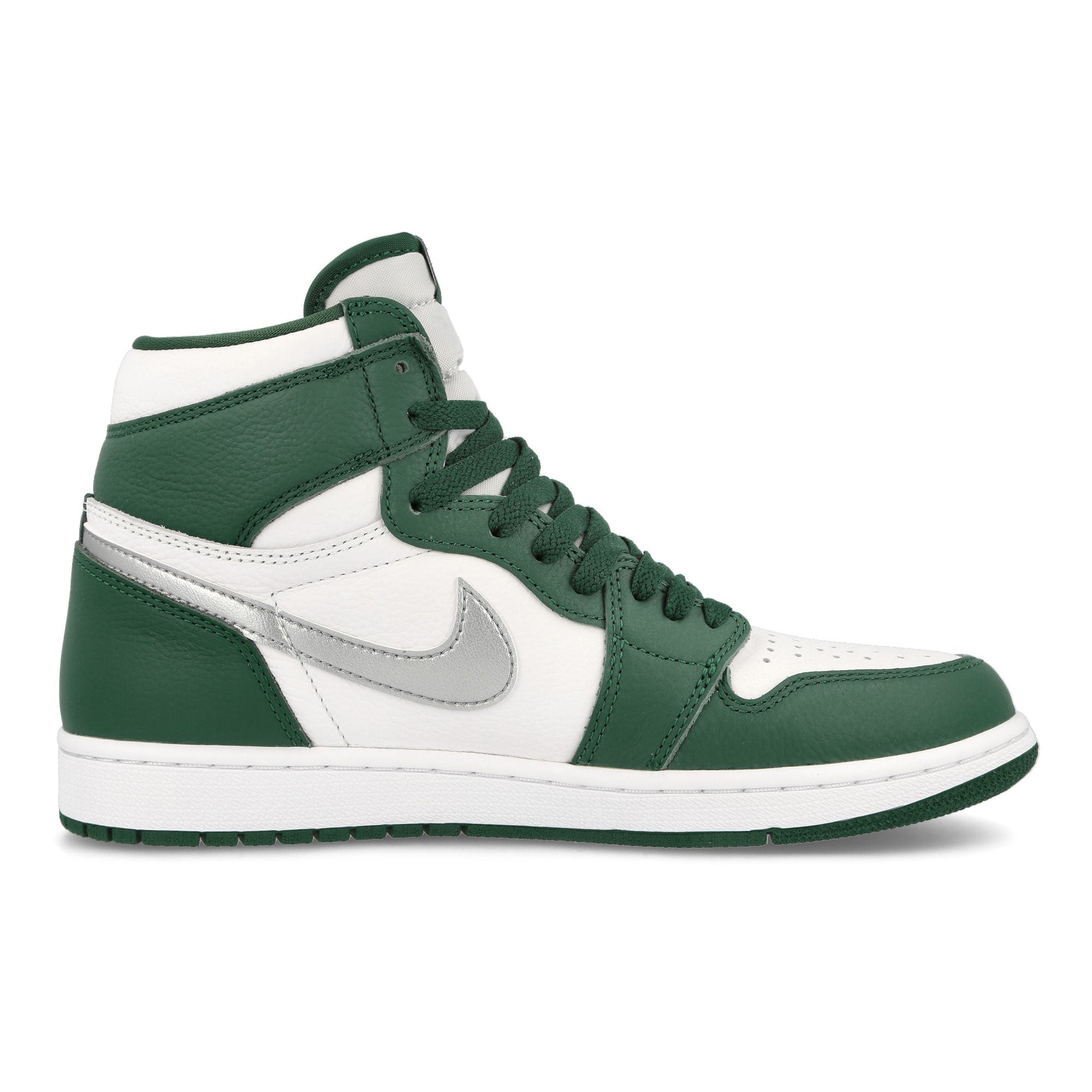 Jordan Air Jordan 1 Retro High OG Gorge Green-Metallic Silver - White High Top Sneakers Silhouette | Overkill