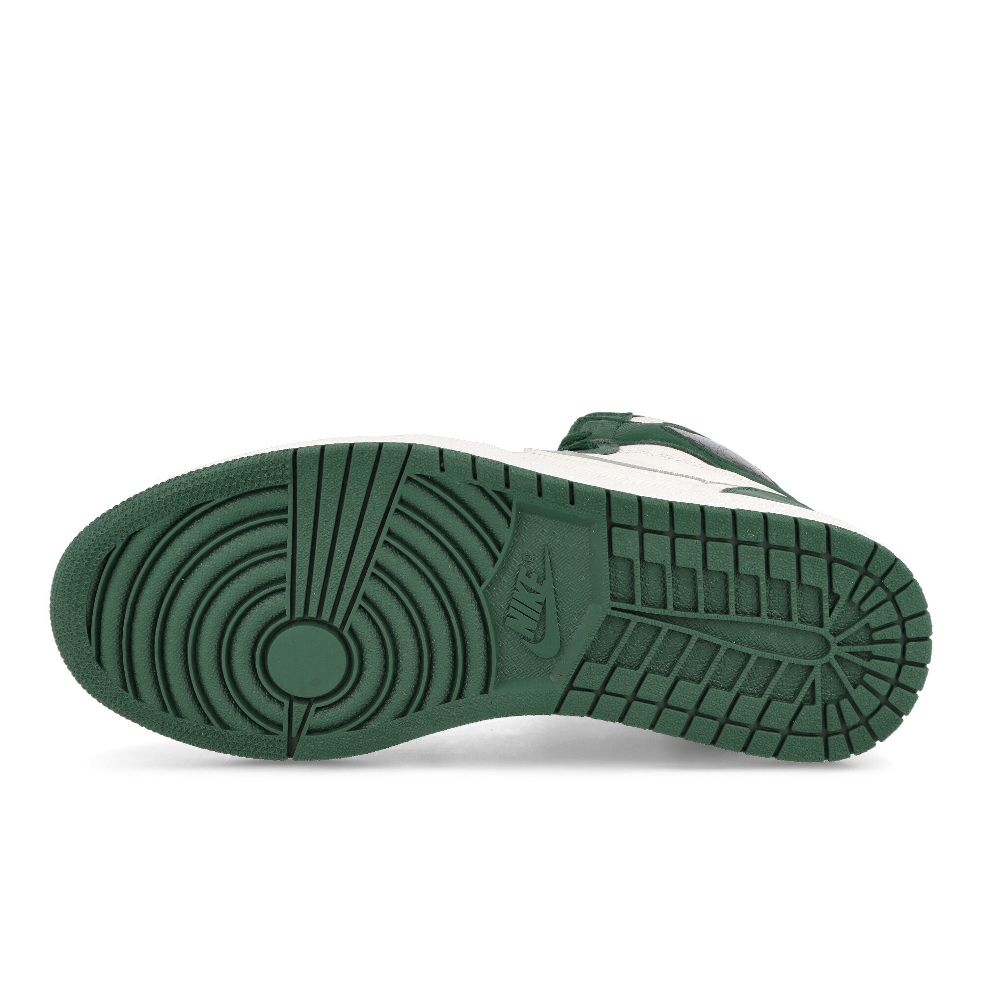 Jordan Air Jordan 1 Retro High OG Gorge Green-Metallic Silver - White High Top Sneakers Detail View 1 | Overkill