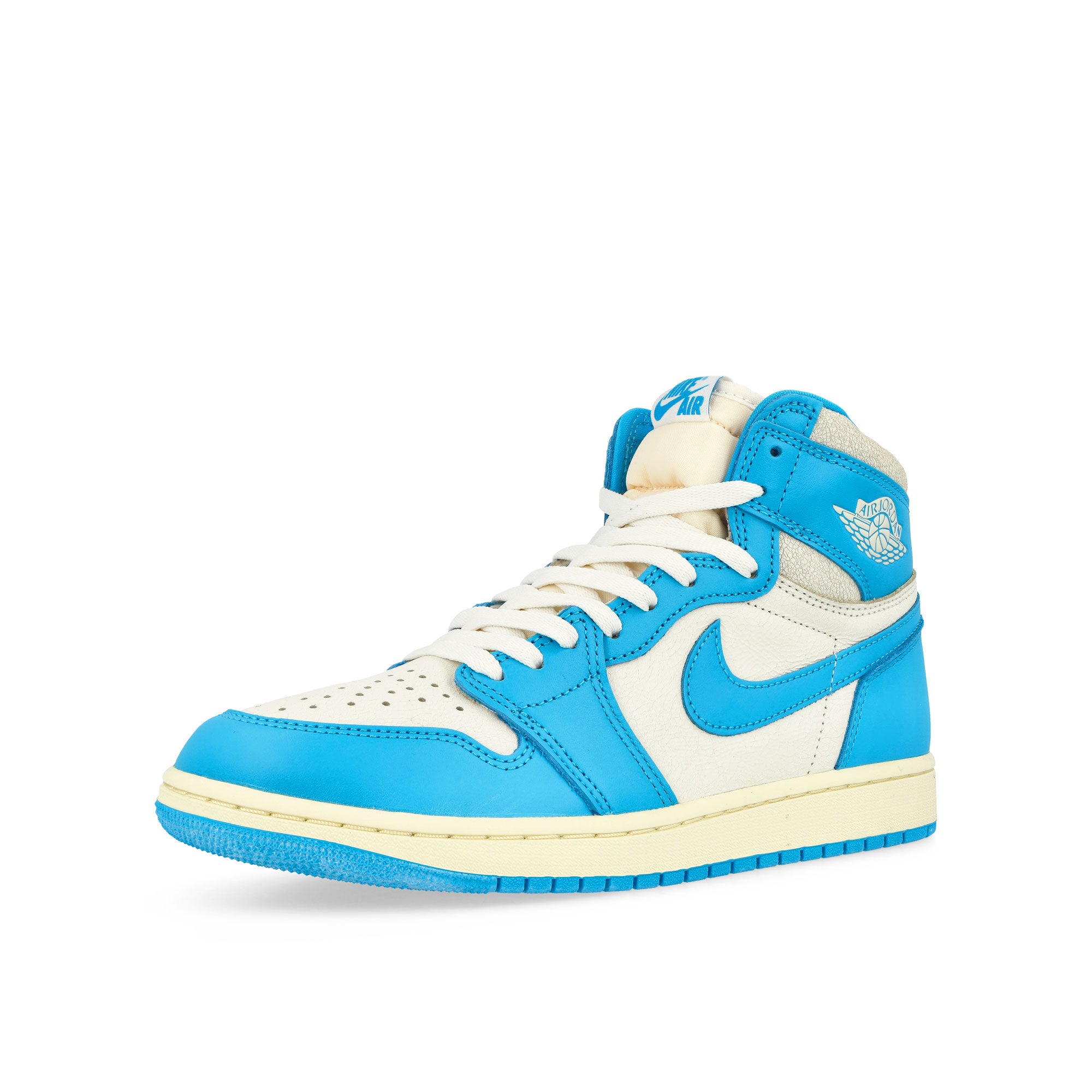 Jordan Air Jordan 1 Retro High OG Dark Powder Blue / Dark Powder Blue - Sail High Top Sneakers Close Up | Overkill
