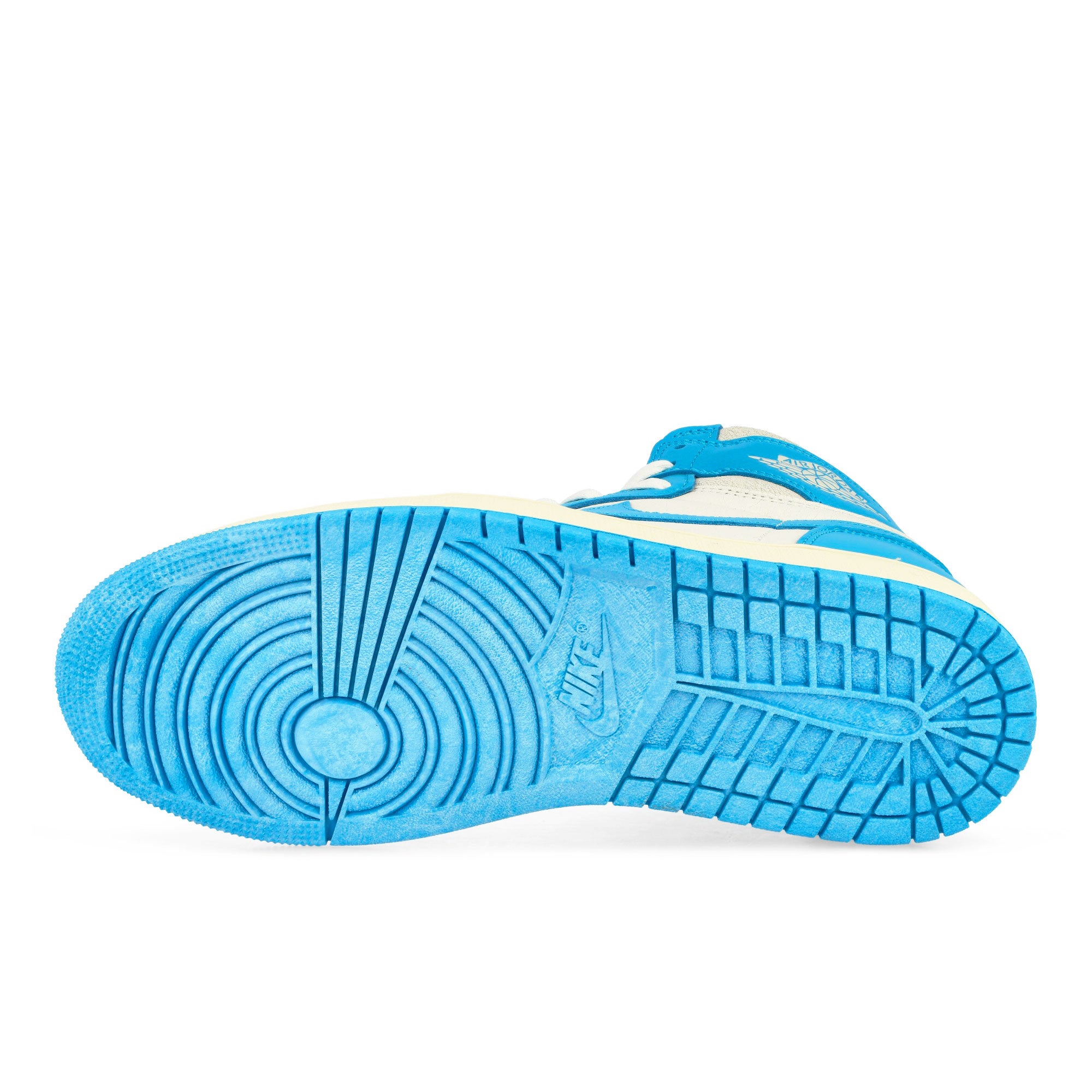 Jordan Air Jordan 1 Retro High OG Dark Powder Blue / Dark Powder Blue - Sail High Top Sneakers Detail View 1 | Overkill