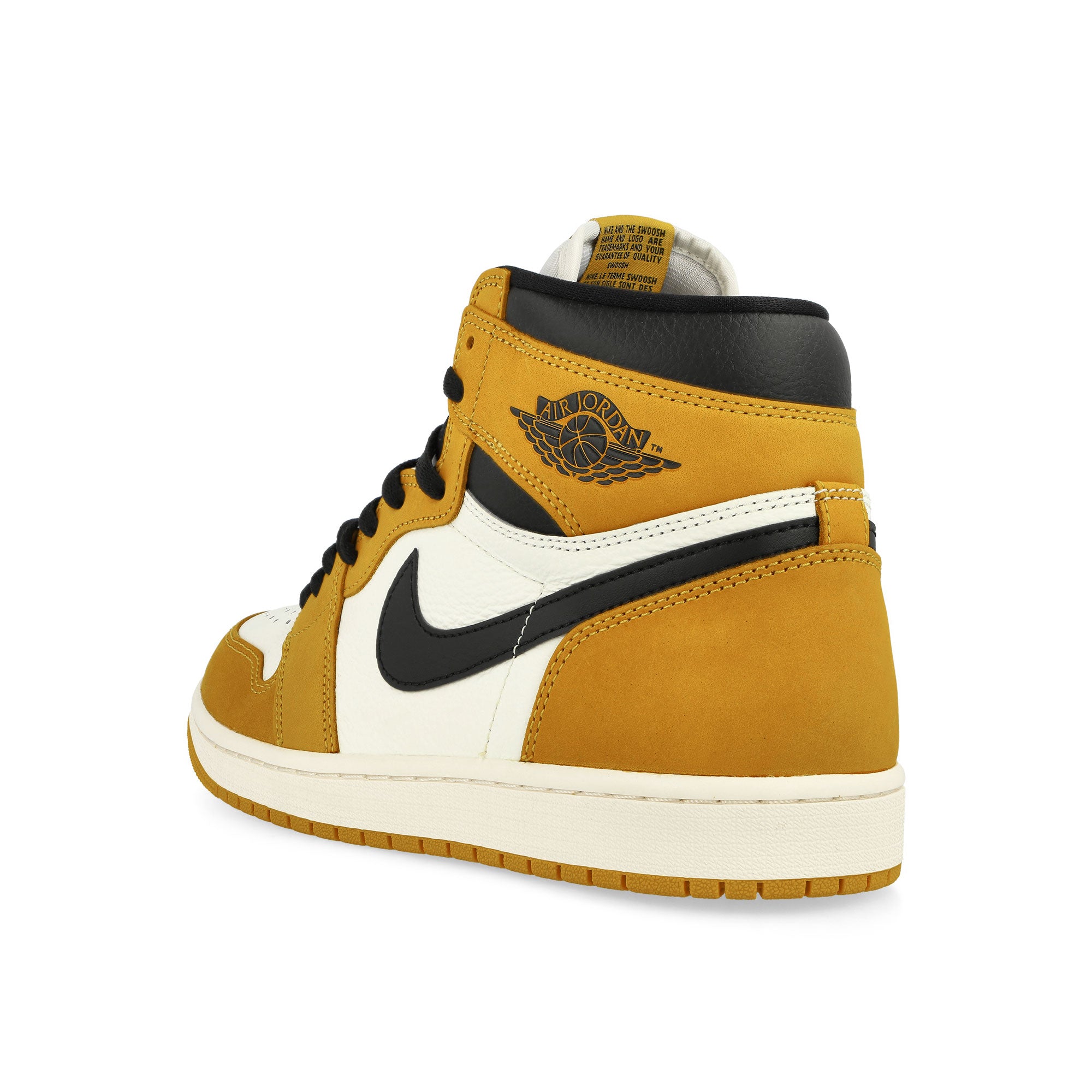 Jordan Air Jordan 1 Retro High OG Yellow Ochre / Black - Sail High Top Sneakers Material | Overkill