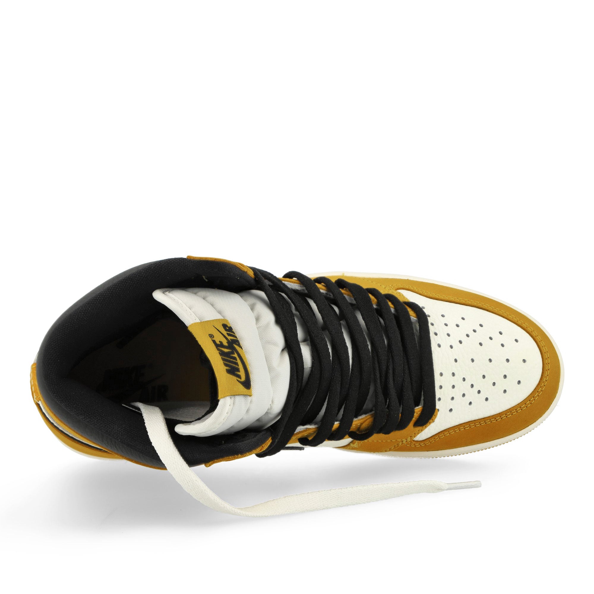 Jordan Air Jordan 1 Retro High OG Yellow Ochre / Black - Sail High Top Sneakers Detailfoto | Overkill