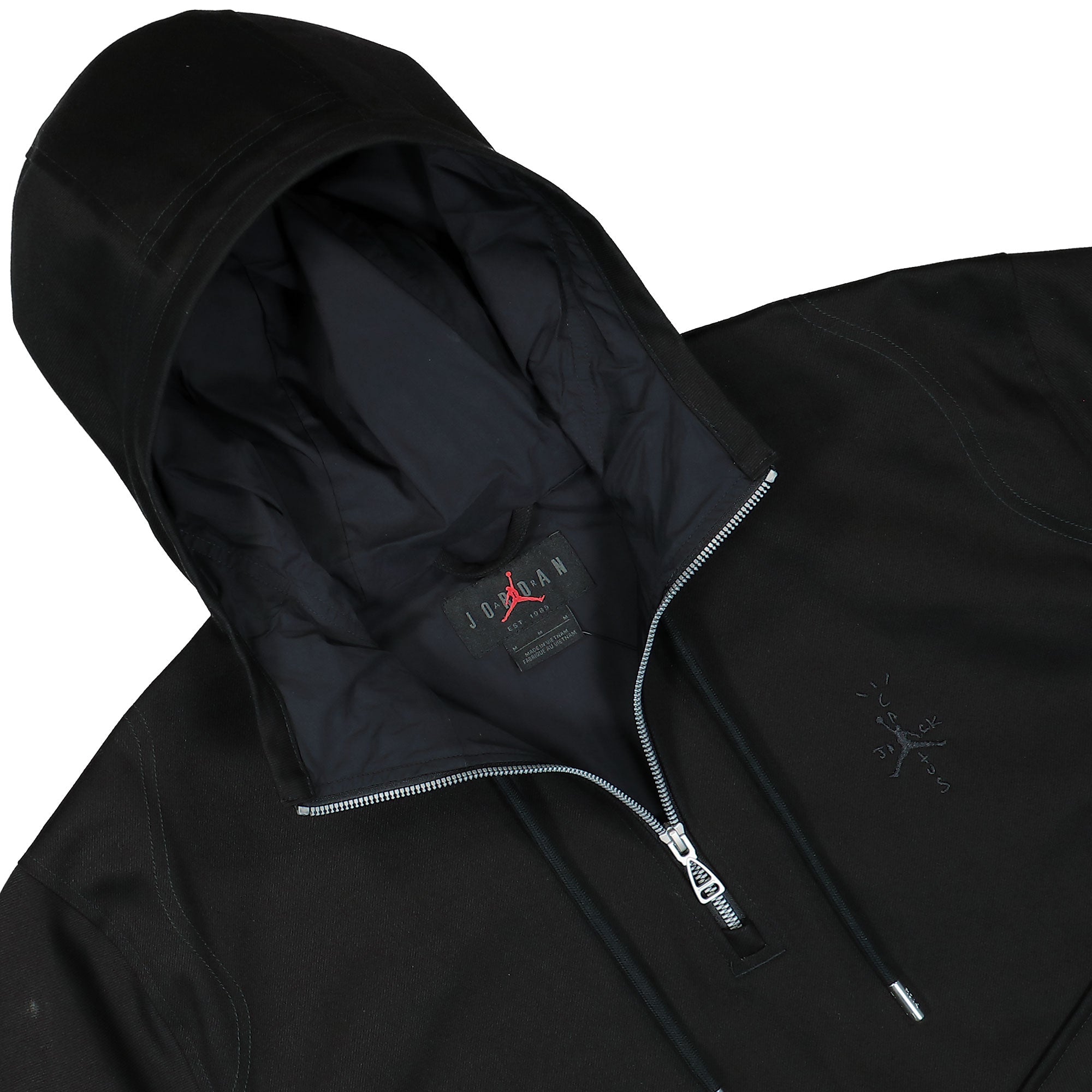 Jordan Half-Zip Jacket Black Jackets Close-up | Overkill