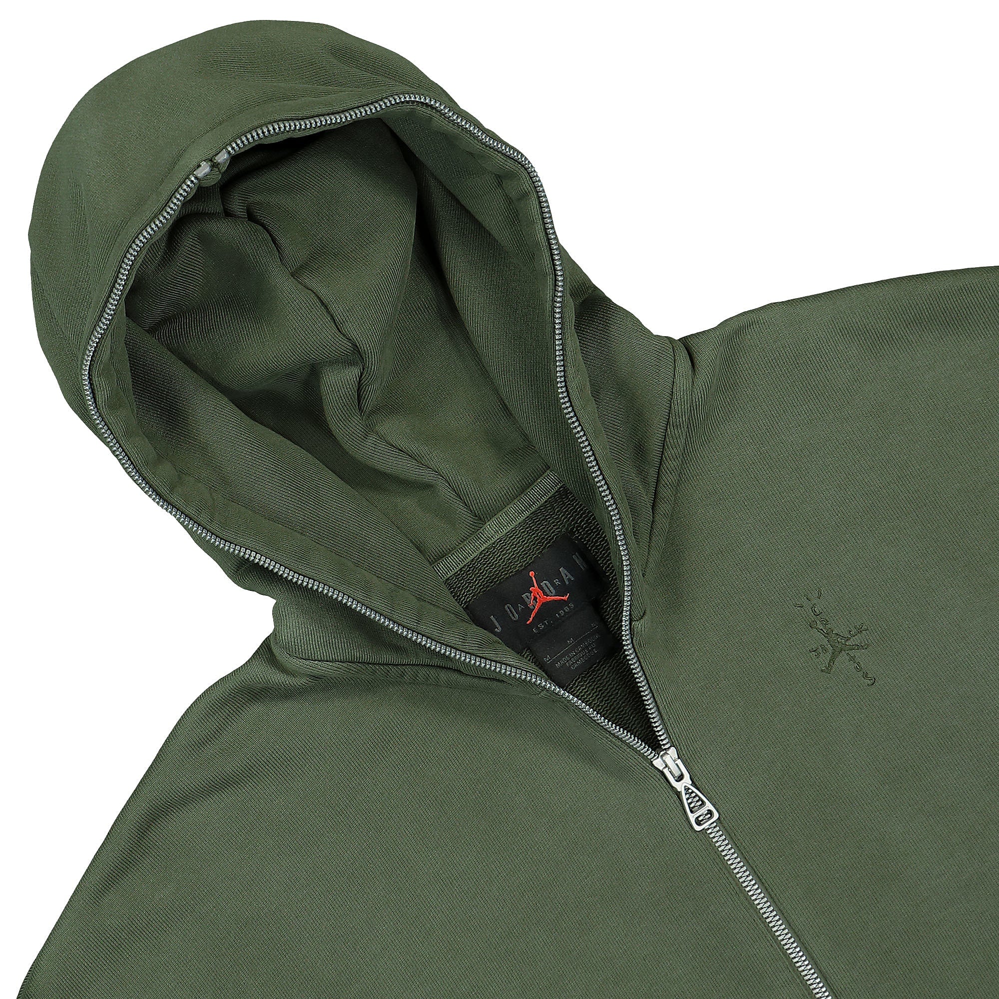 Jordan Full-Zip Hoodie Cargo Khaki Hoodies Close-up | Overkill