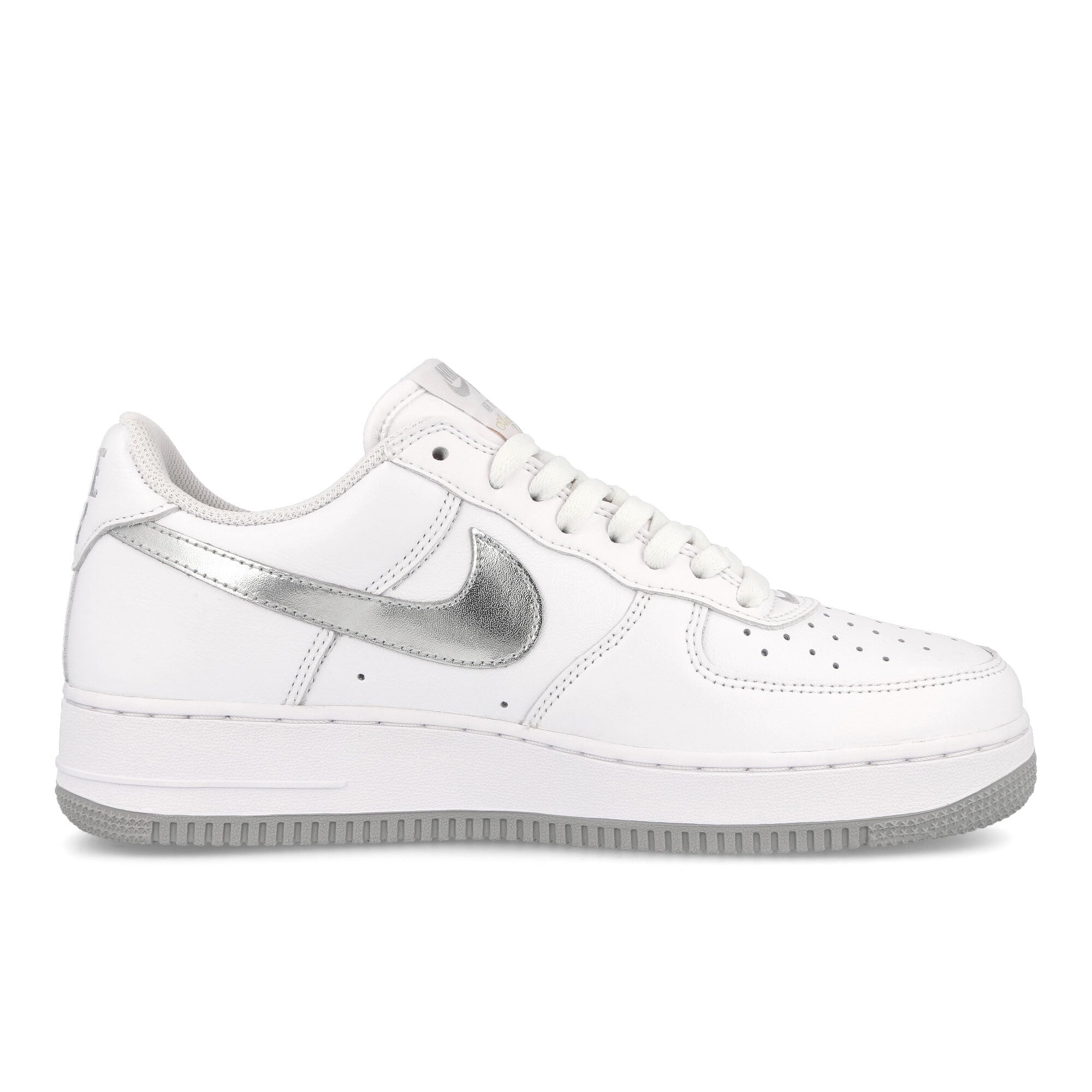 Nike Air Force 1 Low Retro White-Metallic Silver - Metallic Gold Low Top Sneakers Silhouette | Overkill