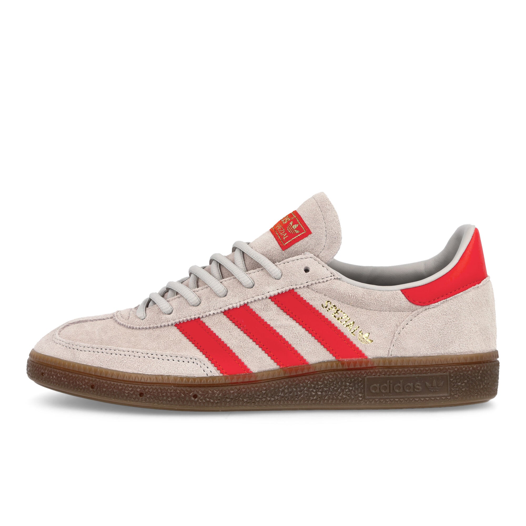 adidas Handball Spezial Grey Two / Hired Red / Gold Metallic Sneakers EF5747 | Overkill
