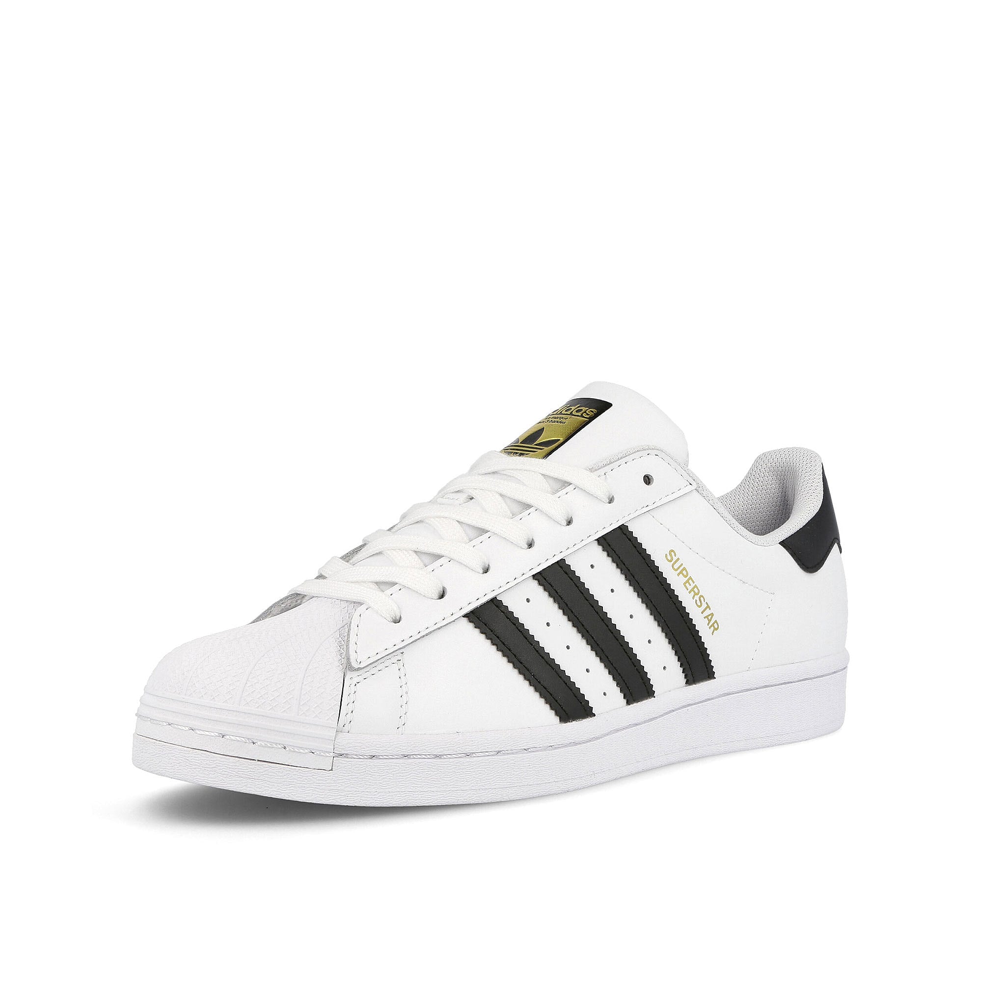 adidas superstar Running White / Core Black / Running White Low Top Sneakers Close Up | Overkill