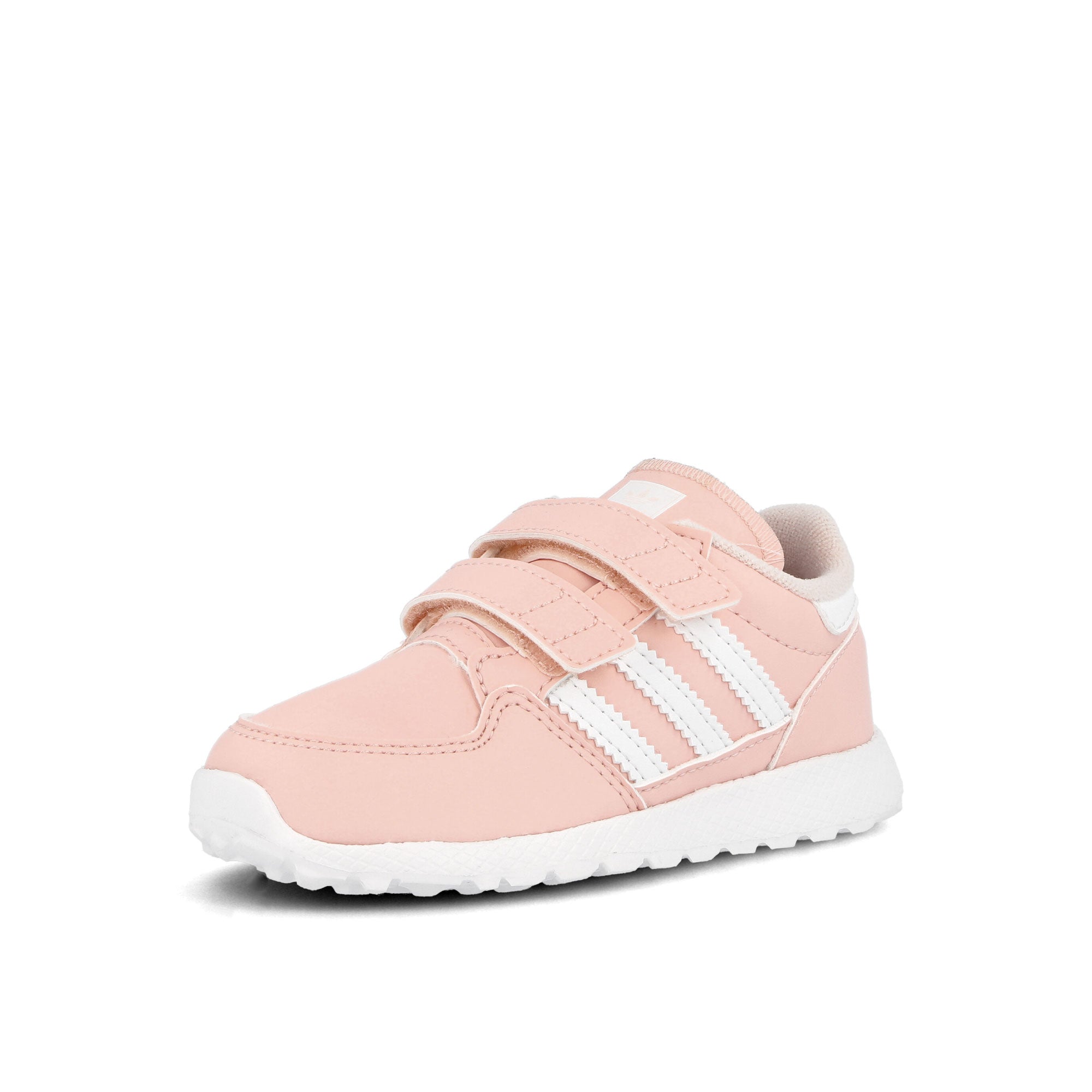 adidas forest grove cf infants Ice Pink-Running White-Ice Pink Sneakers Close Up | Overkill