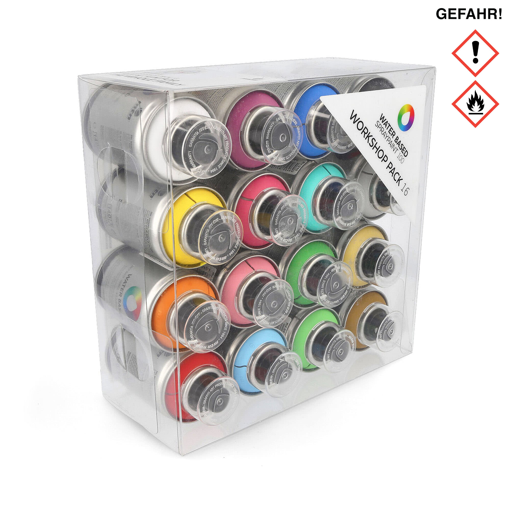 MTN water based 16 pack workshop 100 ml Cans EX011W0000M | Overkill