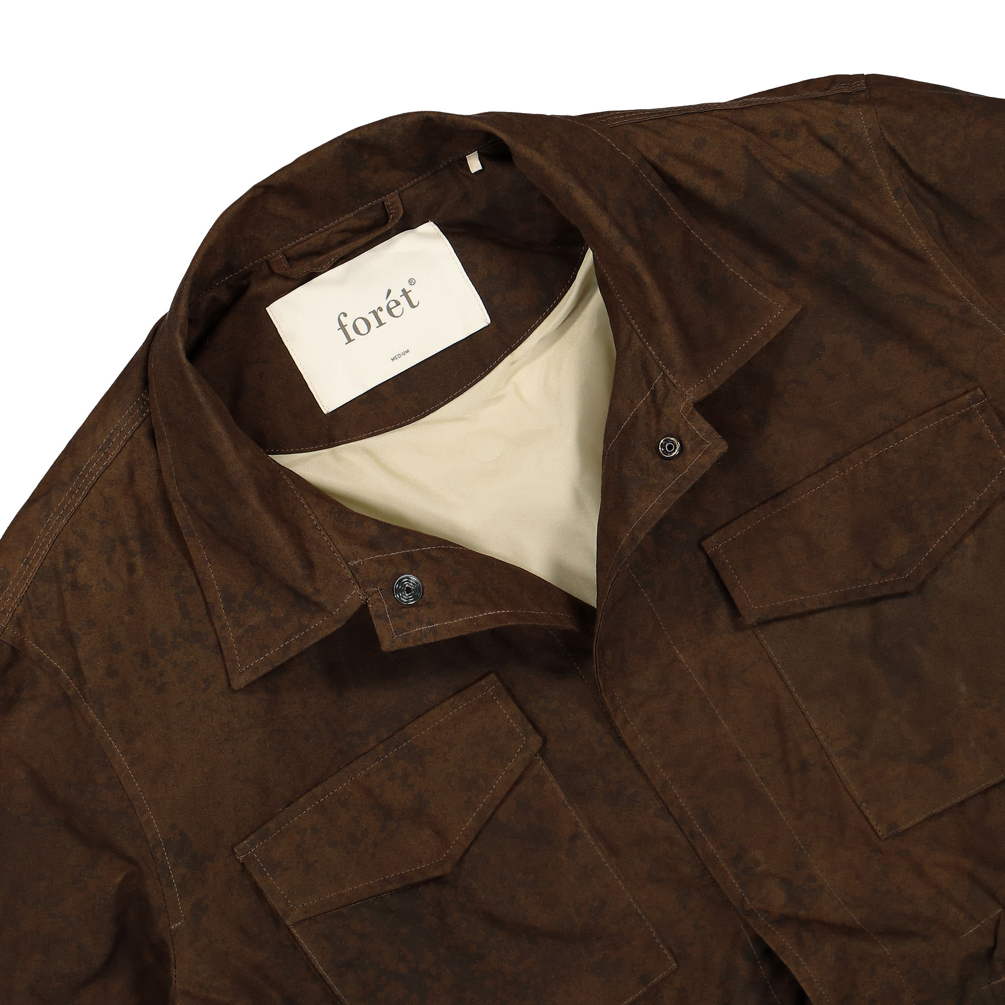 Forét Hike Field Jacket Brown Jackets Close-up | Overkill