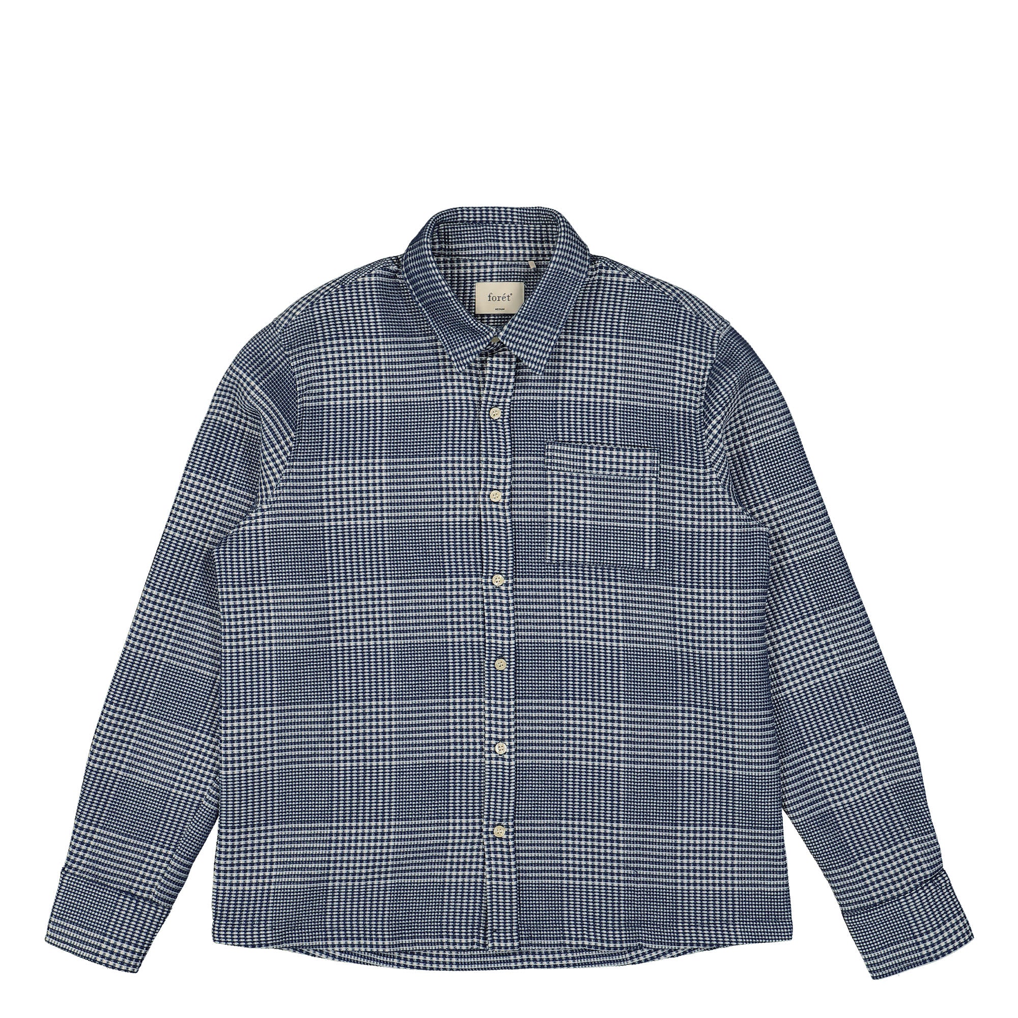 Forét Gentle Shirt Navy Check Shirts F3967 / Navy Check | Overkill
