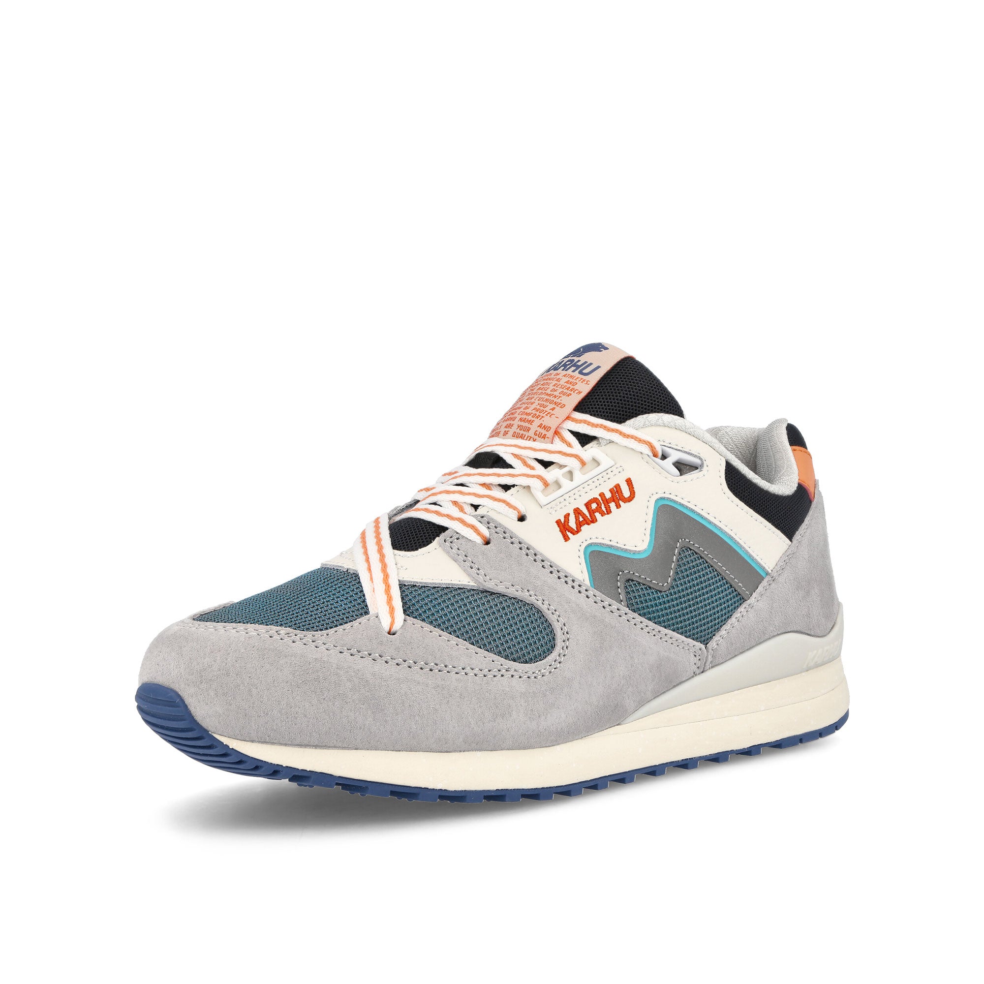 Karhu Synchron Dawn Blue-Lily White Low Top Sneakers Close Up | Overkill