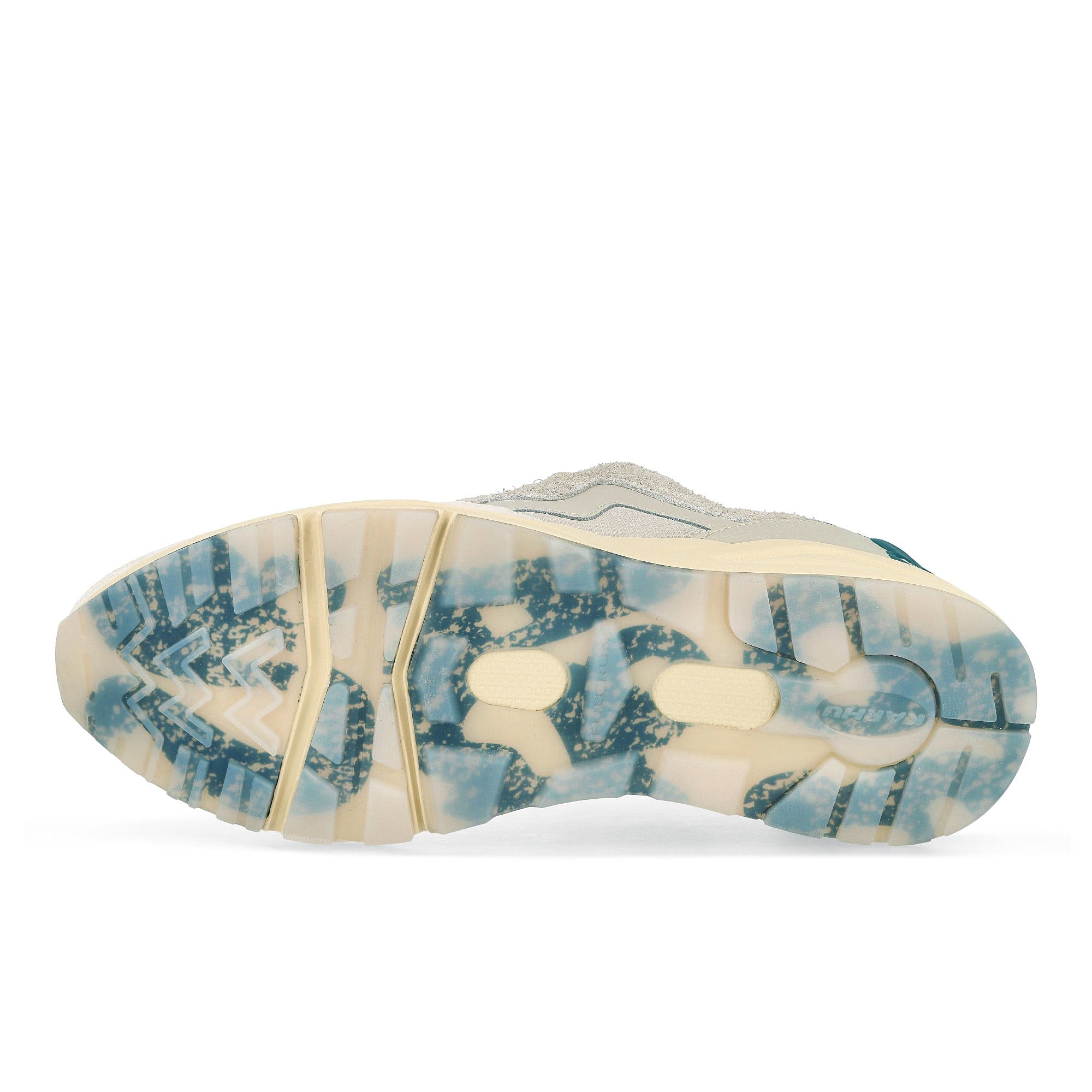 Karhu Karhu x Spectrum x EGS Aria 95 Silver Birch / Spectrum Blue Low Top Sneakers Detail View 2 | Overkill