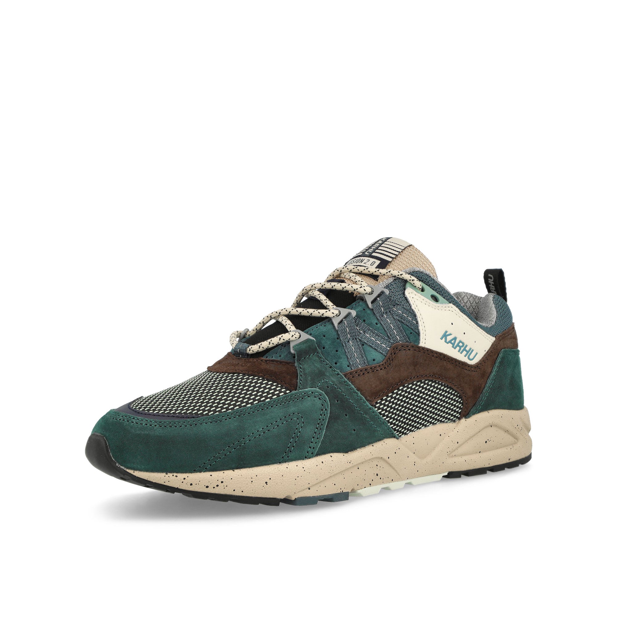 Karhu Fusion 2.0 Dark Forest-Stormy Weather Low Top Sneakers Close Up | Overkill
