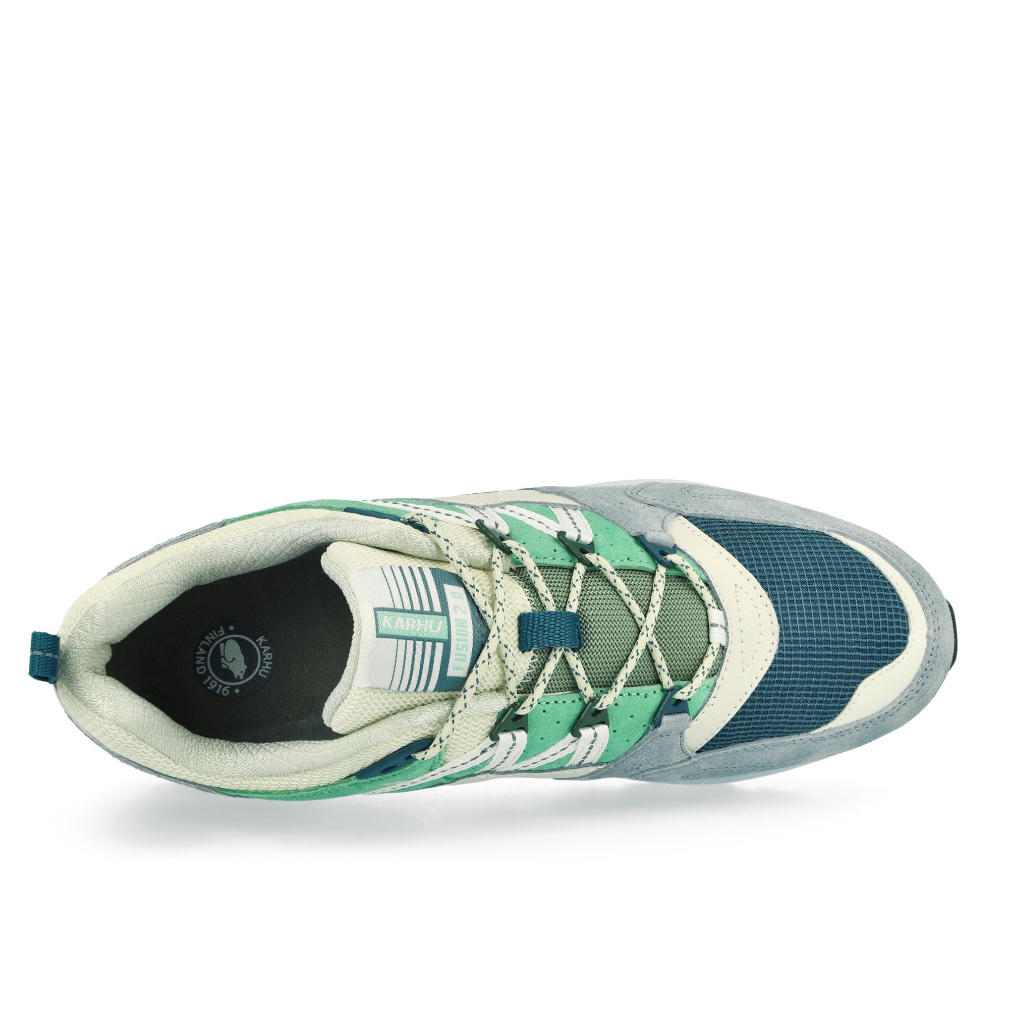 Karhu Fusion 2.0 Pearl Blue / Bright White Low Top Sneakers Detailfoto | Overkill