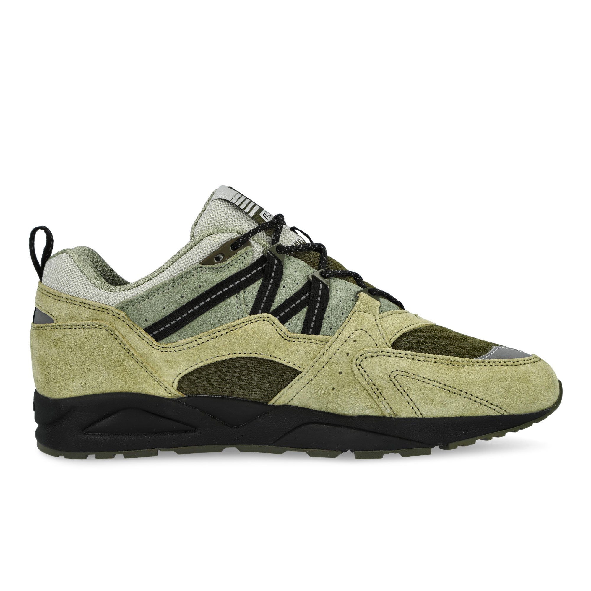 Karhu Fusion 2.0 Pale Olive Green / Jet Black Low Top Sneakers F804196 Silhouette | Overkill