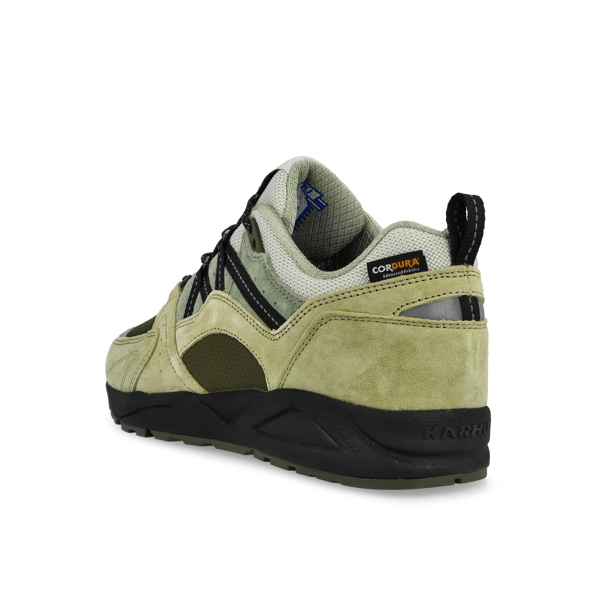 Karhu Fusion 2.0 Pale Olive Green / Jet Black Low Top Sneakers F804196 Material | Overkill