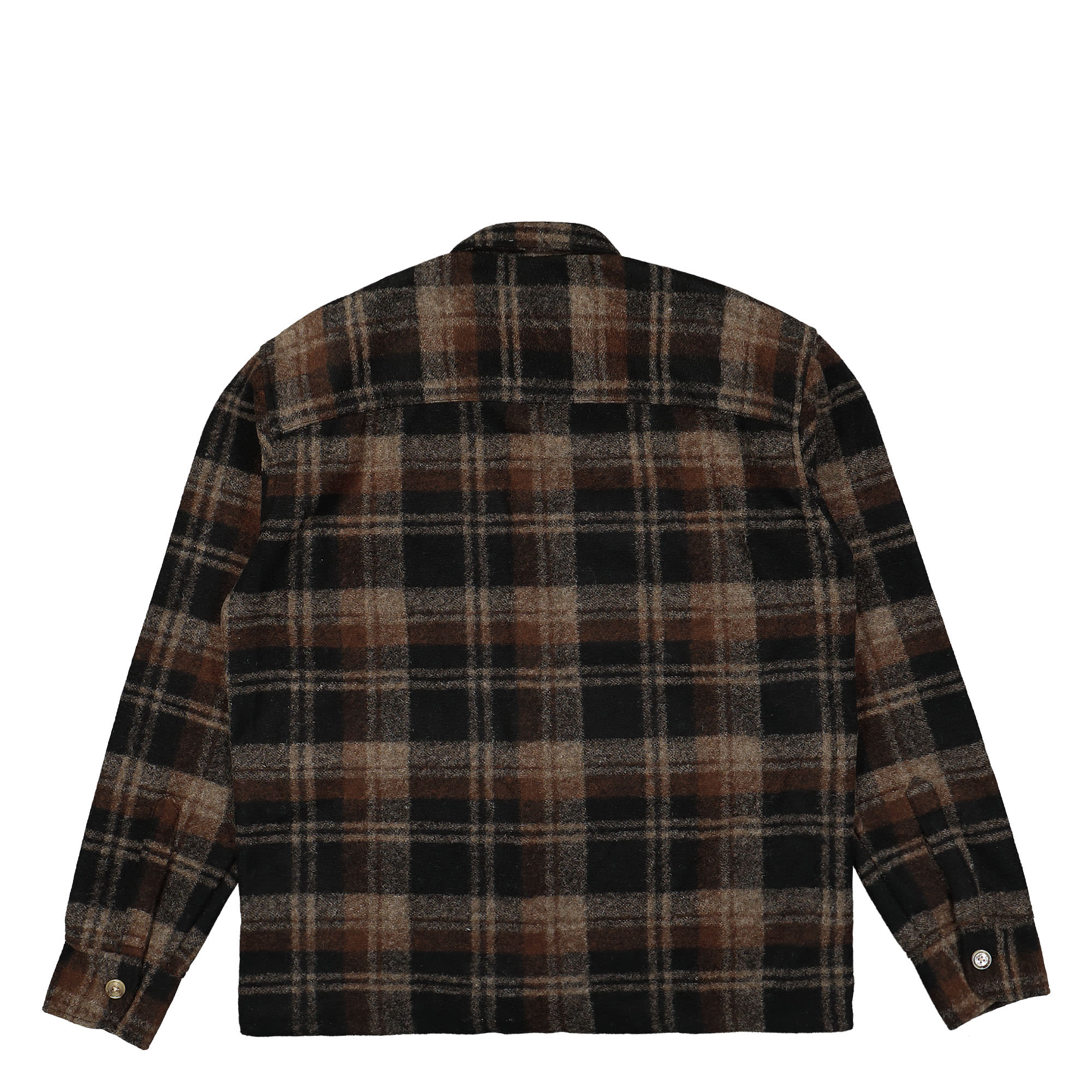 Forét Ivy Wool Overshirt Brown Check Shirts Material | Overkill