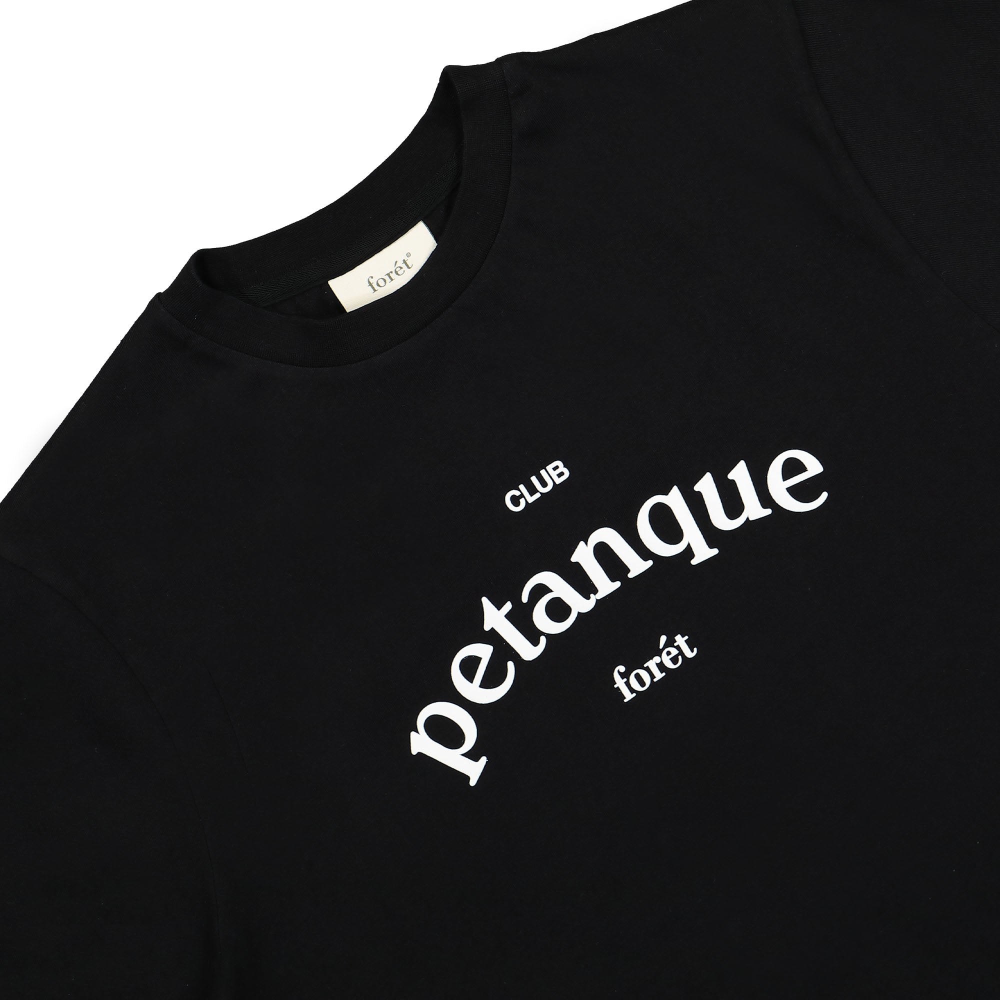 Forét Petanque T-Shirt Black T-Shirts Close-up | Overkill