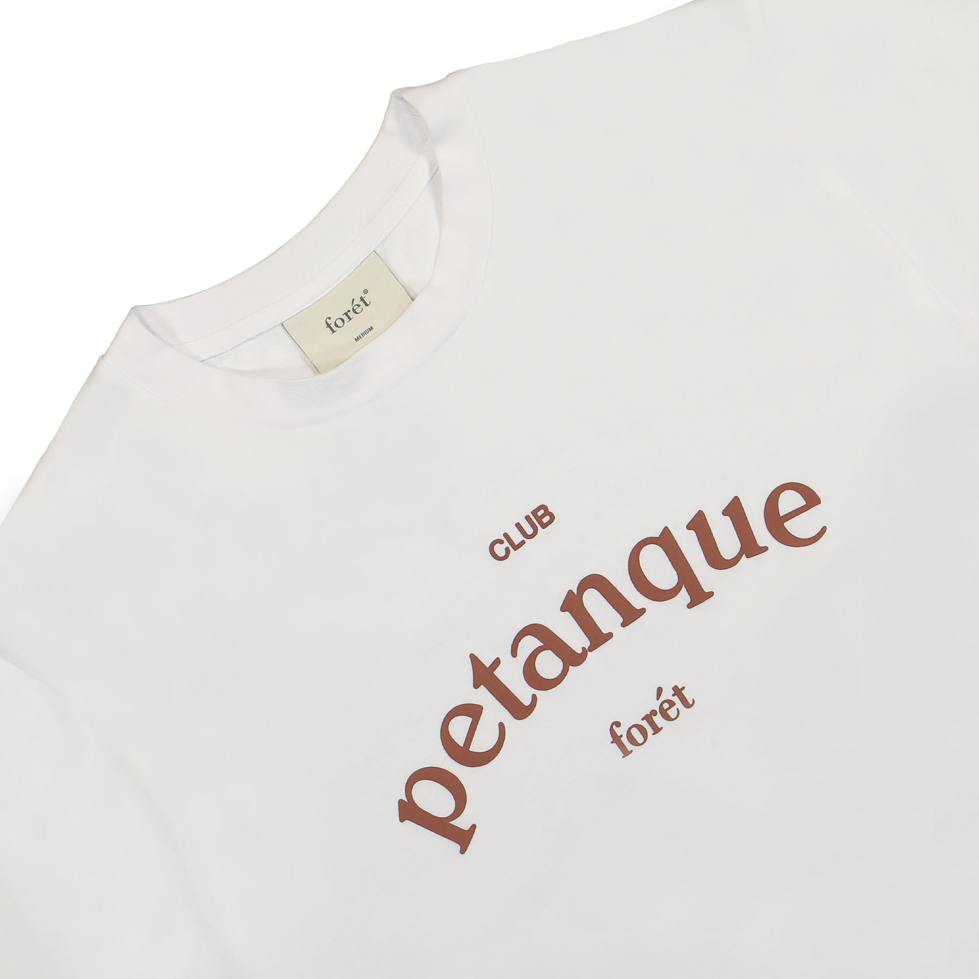 Forét Petanque T-Shirt White T-Shirts Close-up | Overkill