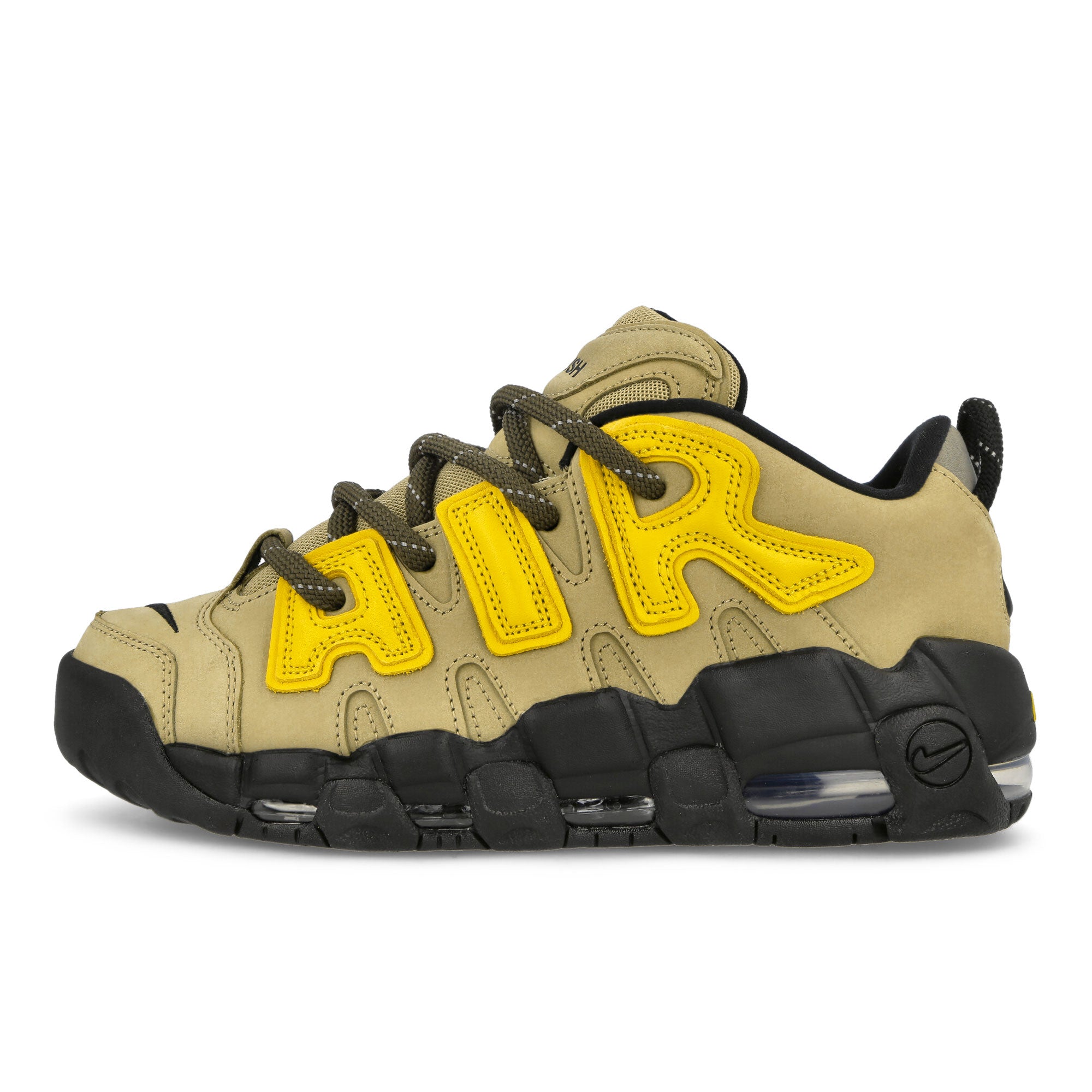 Nike AMBUSH x Nike Air More Uptempo Low SP Limestone / Vivid Sulfur - Black - Flat Pewter Sneakers FB1299 200 | Overkill