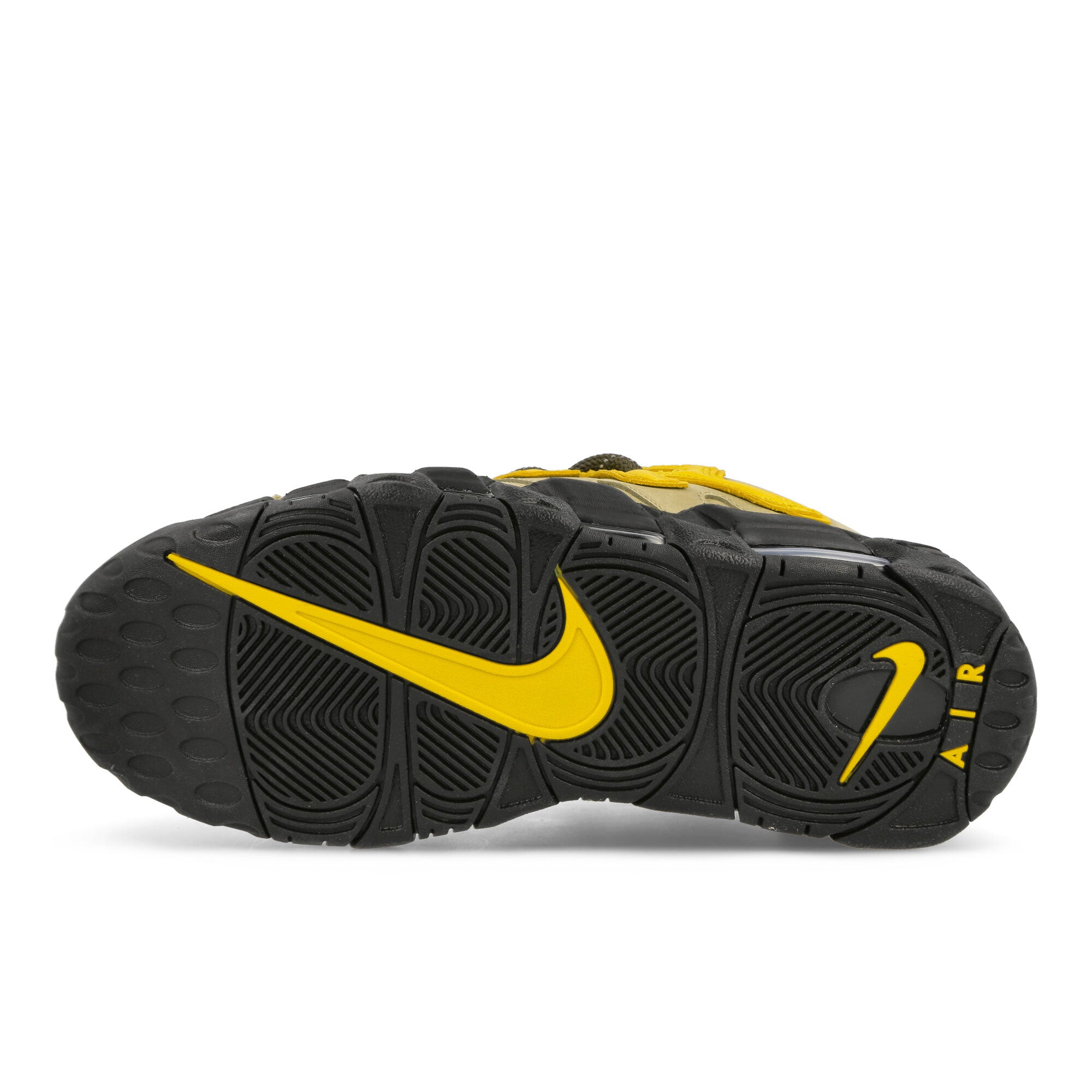 Nike AMBUSH x Nike Air More Uptempo Low SP Limestone / Vivid Sulfur - Black - Flat Pewter Sneakers Detail View 1 | Overkill