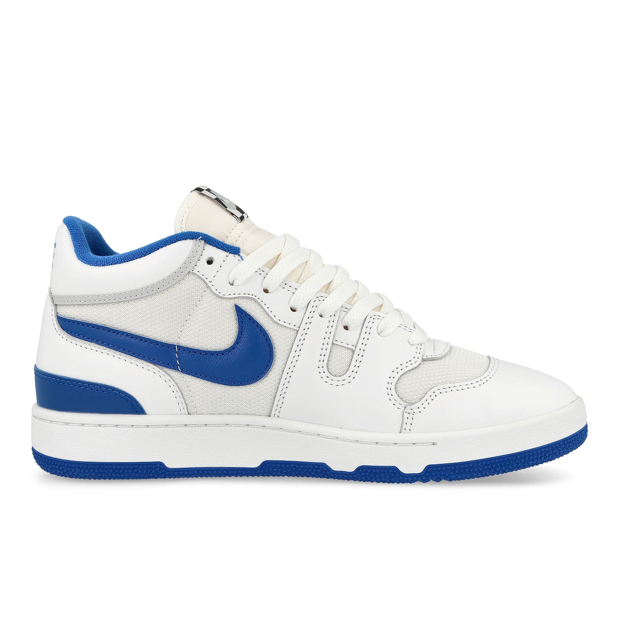 Nike Attack White / Game Royal - Pure Platinum - Black Mid Top Sneakers Silhouette | Overkill