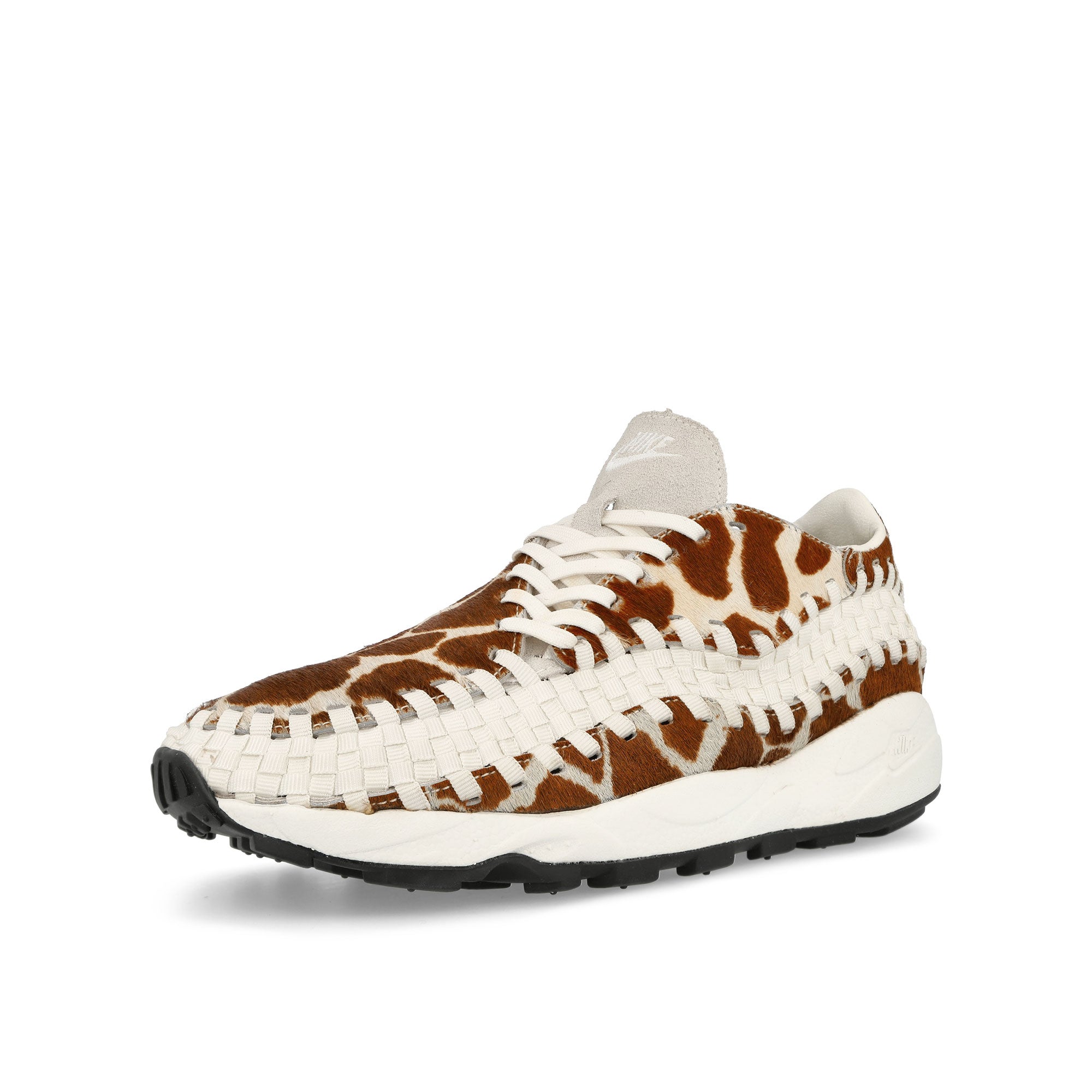 Nike Air Footscape Woven Sail-Sail - Black Low Top Sneakers Close Up | Overkill