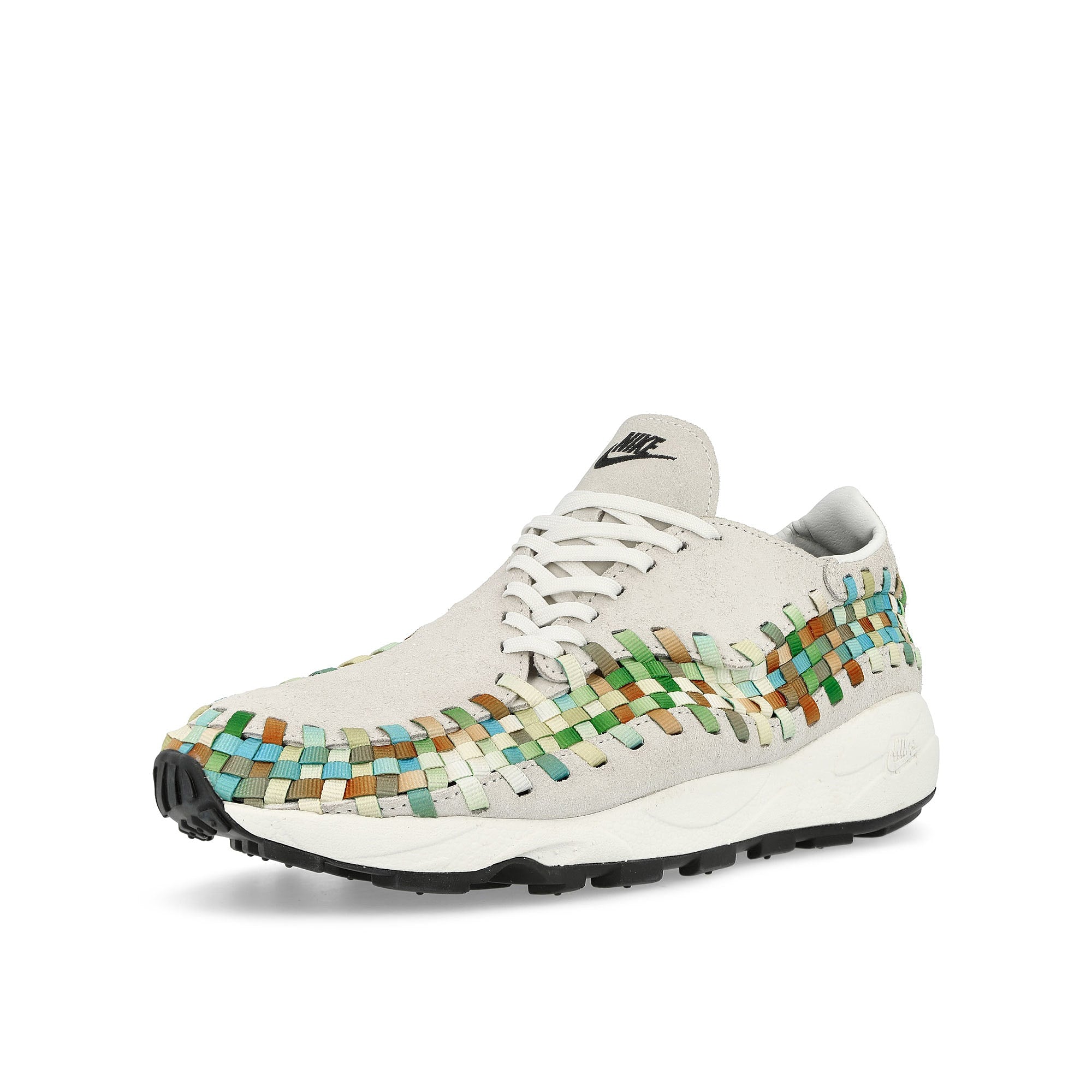 Nike W Air Footscape Woven Summit White / Black - Sail - Multi - Color Low Top Sneakers Close Up | Overkill