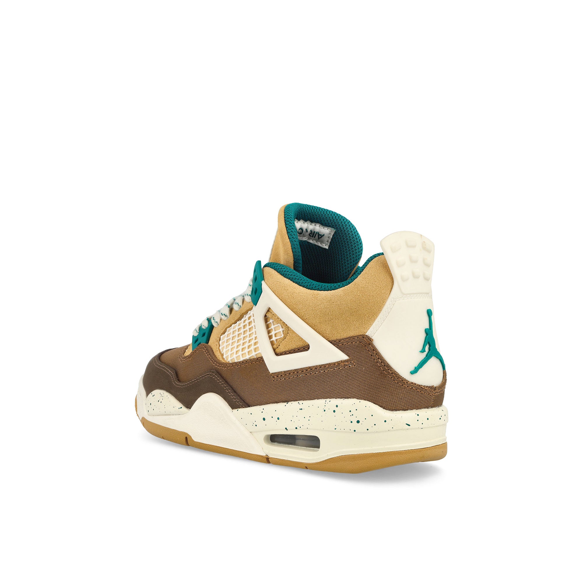 Jordan Air Jordan 4 Retro GS Cacao Wow / Geode Teal - Ale Brown - Twine Mid Top Sneakers Material | Overkill