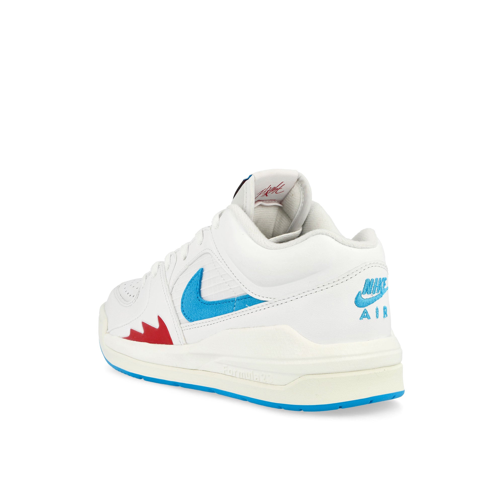 Jordan Wmns Jordan Stadium 90 White / Dark Powder Blue - Sail - Gym Red Low Top Sneakers Material | Overkill