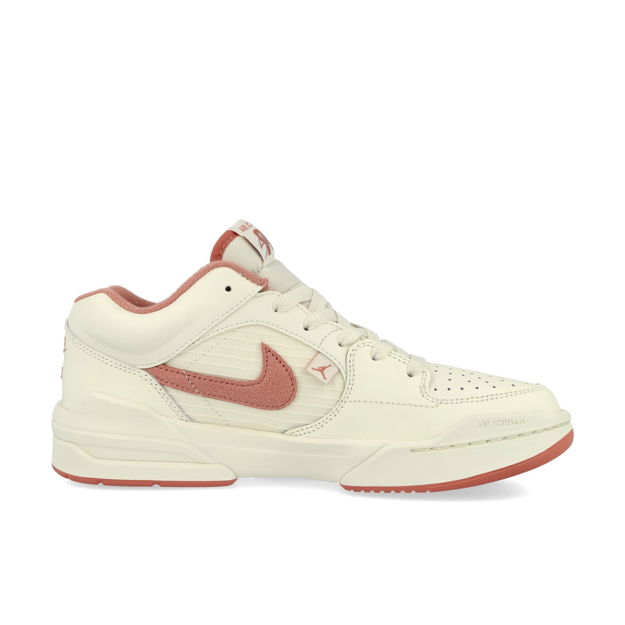 Jordan Wmns Jordan Stadium 90 Sail-Red Stardust - Wolf Grey Low Top Sneakers Silhouette | Overkill