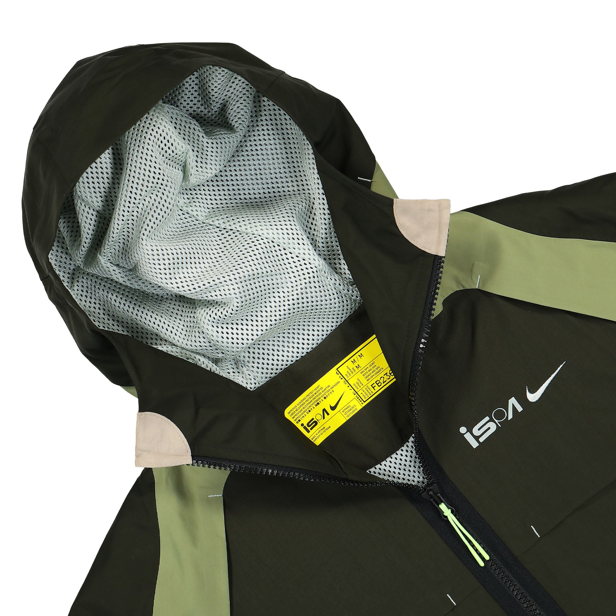 Nike NRG ISPA Jacket Sequoia / Alligator / Light Silver Jackets Close-up | Overkill
