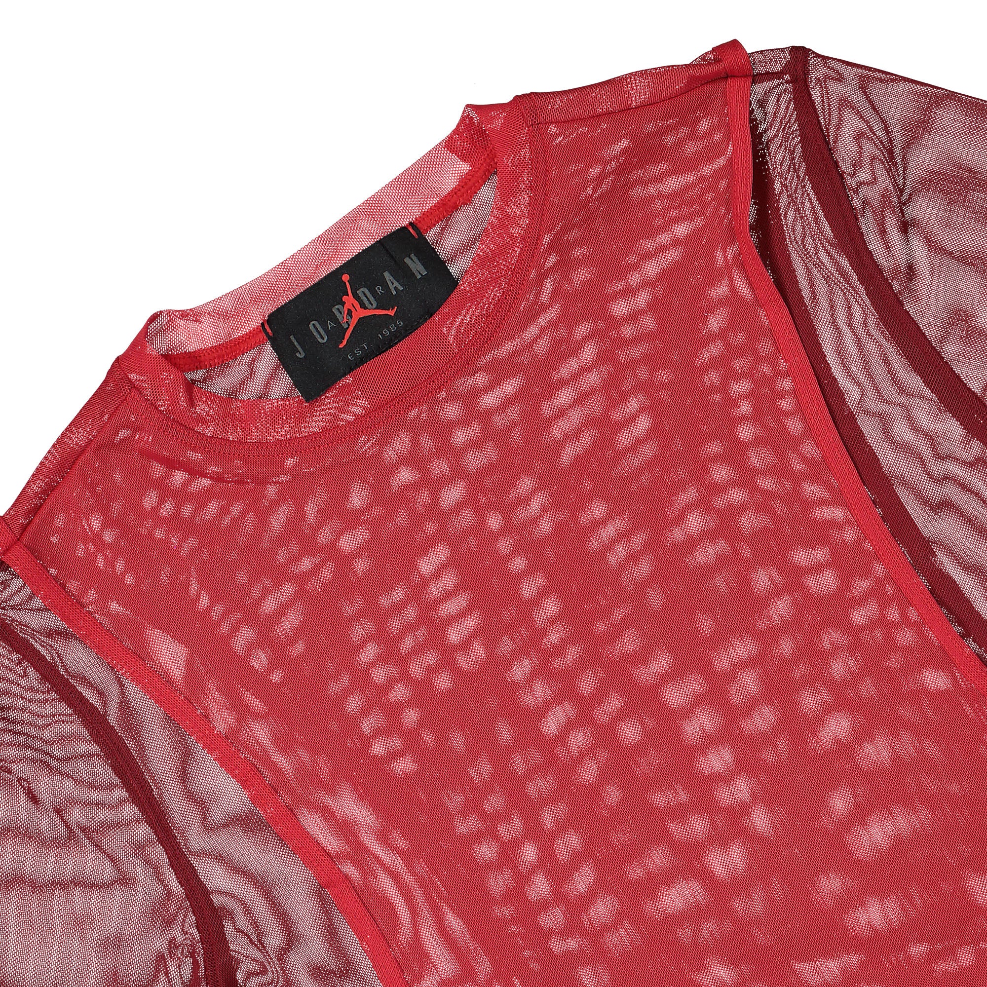 Jordan W Long Sleeve Mesh Top Gym Red / Team Red Longsleeves Close-up | Overkill