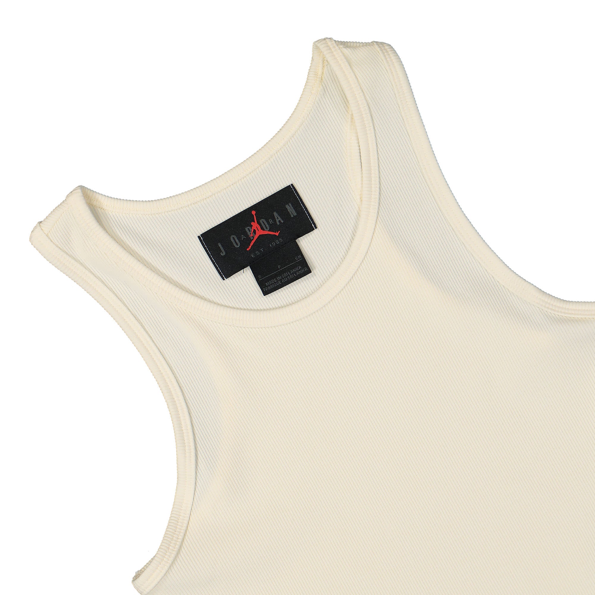 Jordan WTank Top Coconut Milk / Gym Red Tops Close-up | Overkill