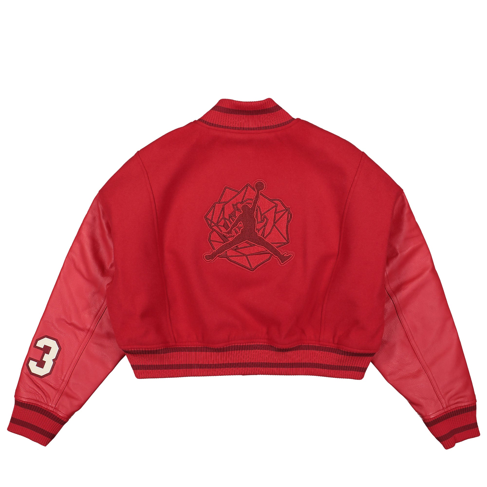 Jordan W Varsity Jacket Gym Red /Sail / Team Red Bomber & Varsity Jackets Close-up | Overkill