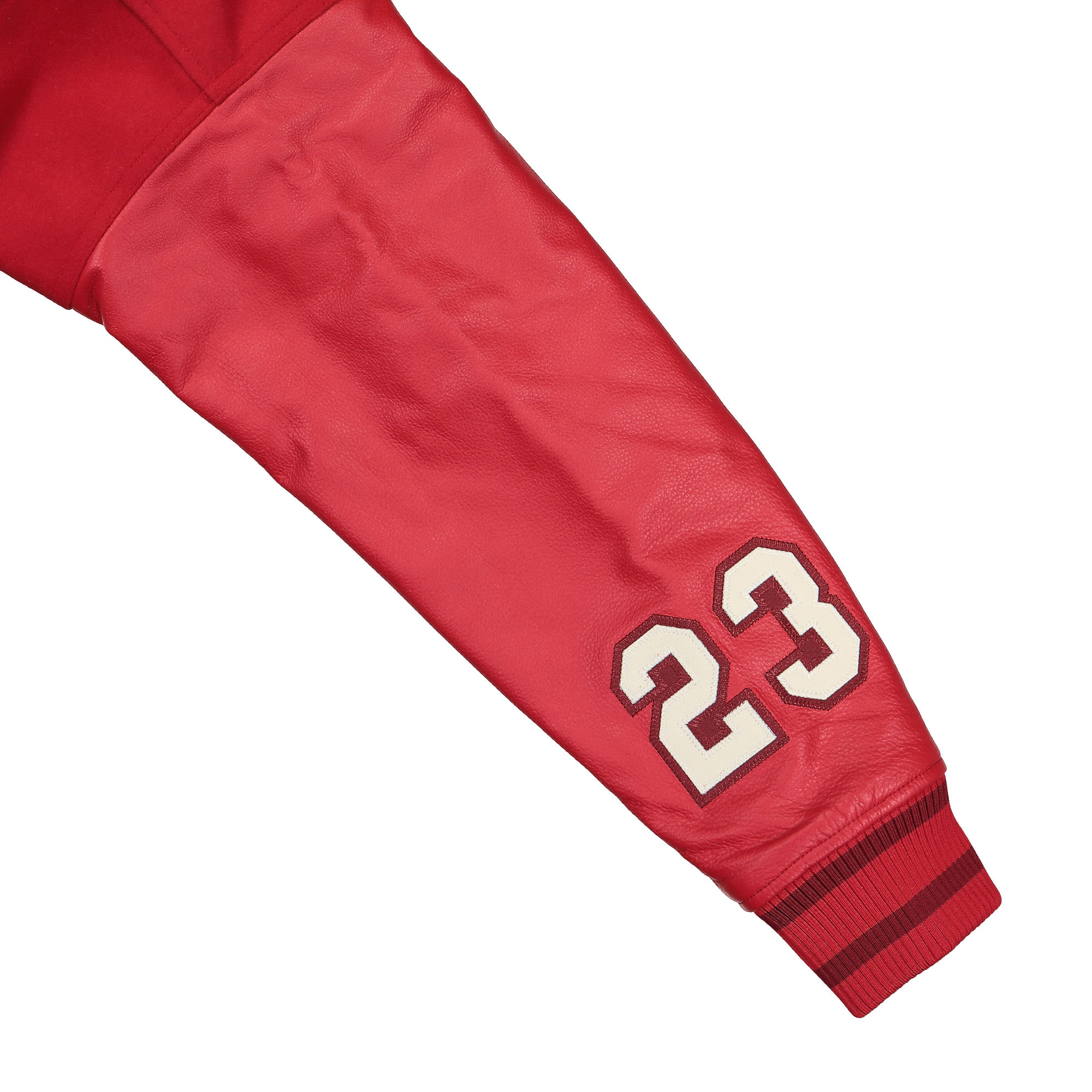 Jordan W Varsity Jacket Gym Red /Sail / Team Red Bomber & Varsity Jackets Detail view 3 | Overkill