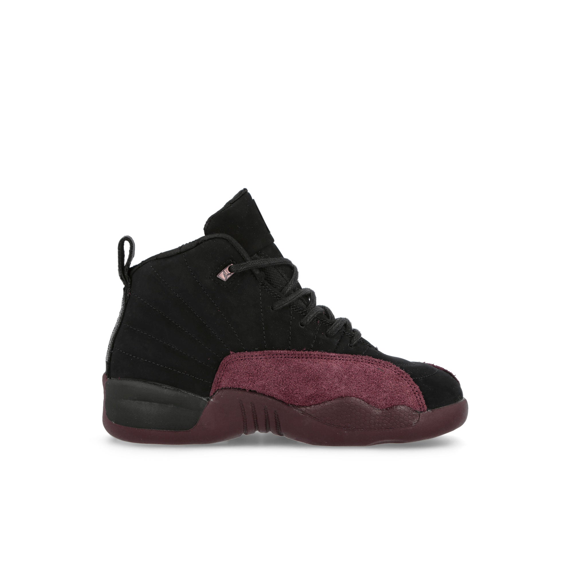 Jordan A Ma Maniere x Jordan 12 Retro SP PS Black-Black - Burgundy Crush High Top Sneakers Silhouette | Overkill